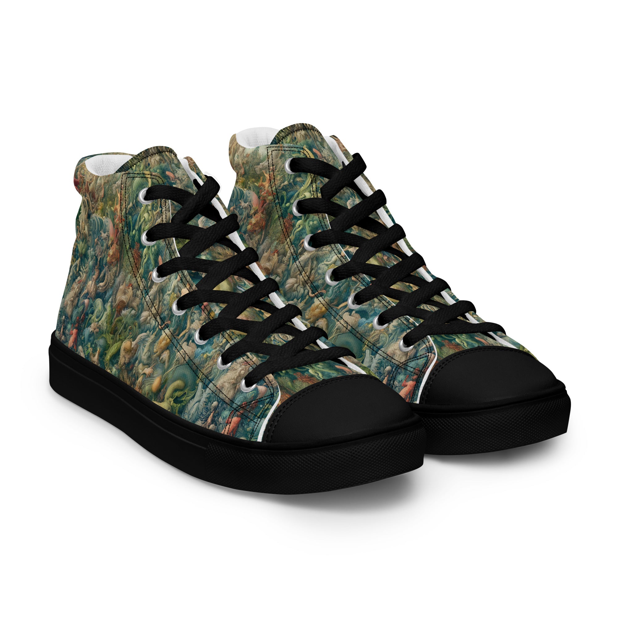 Hieronymus Bosch „Der Garten der Lüste“ High Top Schuhe | Hochwertige Art High Top Sneakers für Männer