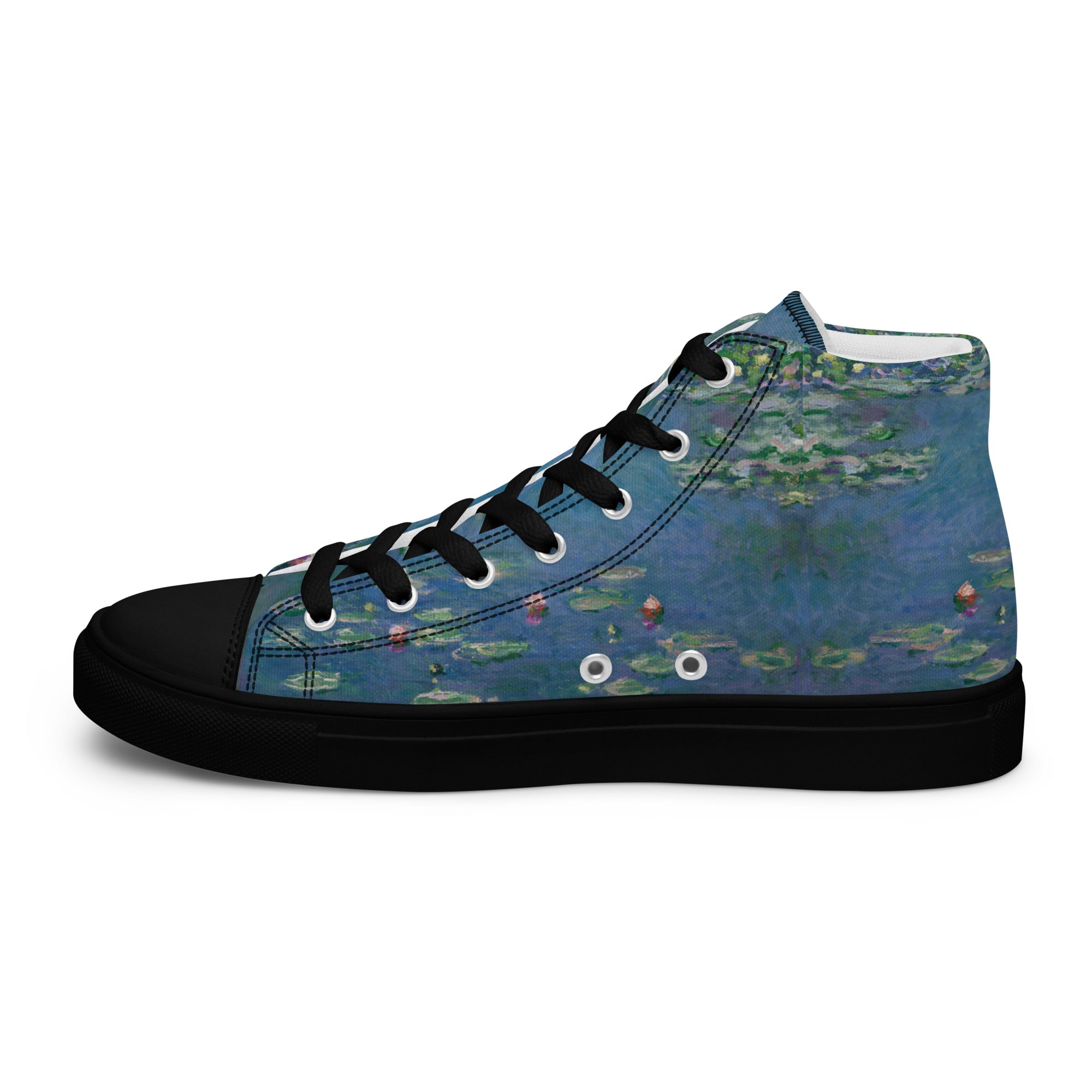 Claude Monet 'Water Lilies' High Top Shoes | Premium Art High Top Sneakers for Men