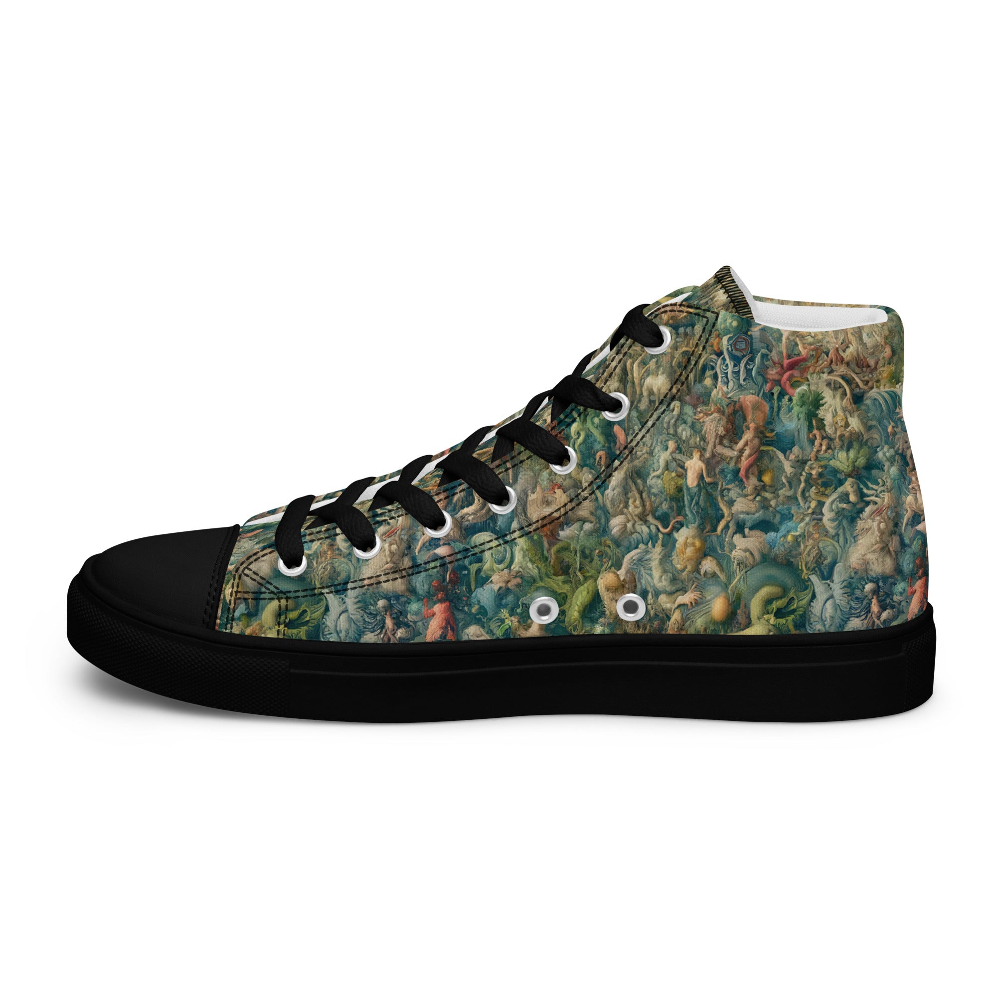 Hieronymus Bosch „Der Garten der Lüste“ High Top Schuhe | Hochwertige Art High Top Sneakers für Männer