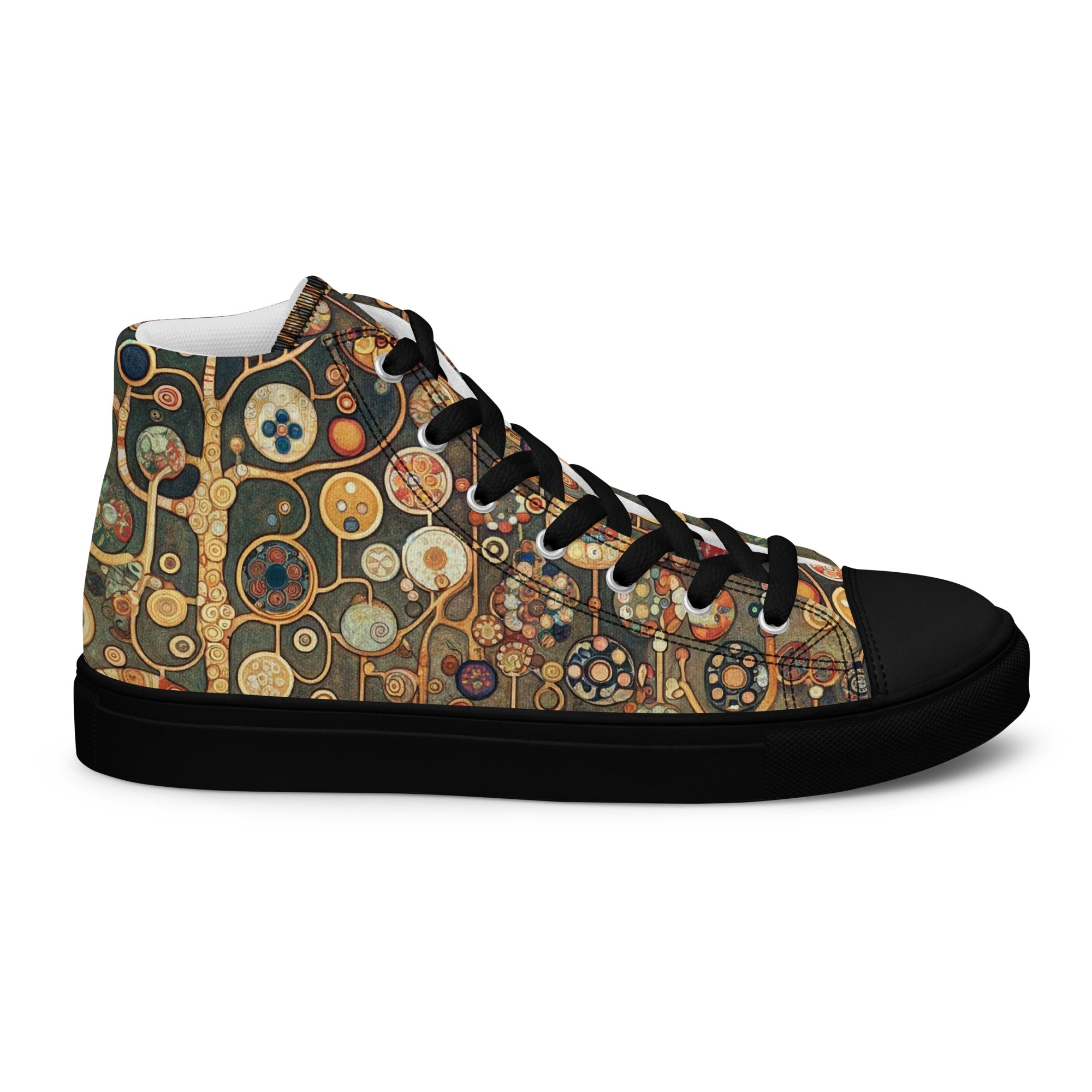 Gustav Klimt 'Apple Tree' High Top Shoes | Premium Art High Top Sneakers for Men