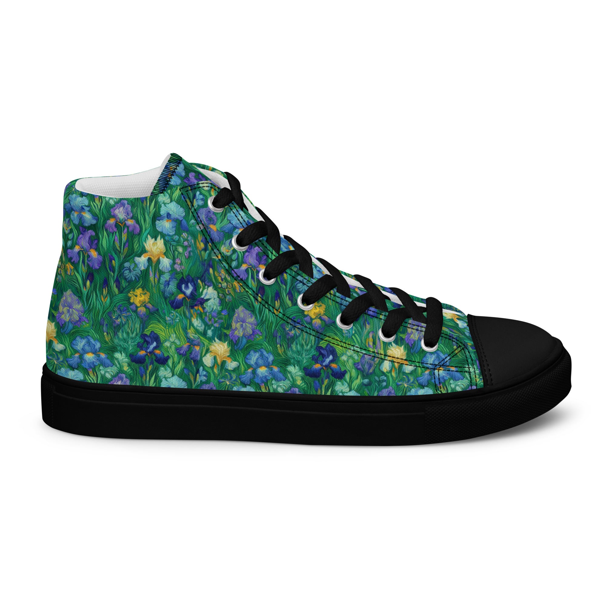Vincent van Gogh 'Irises' High Top Shoes | Premium Art High Top Sneakers for Men