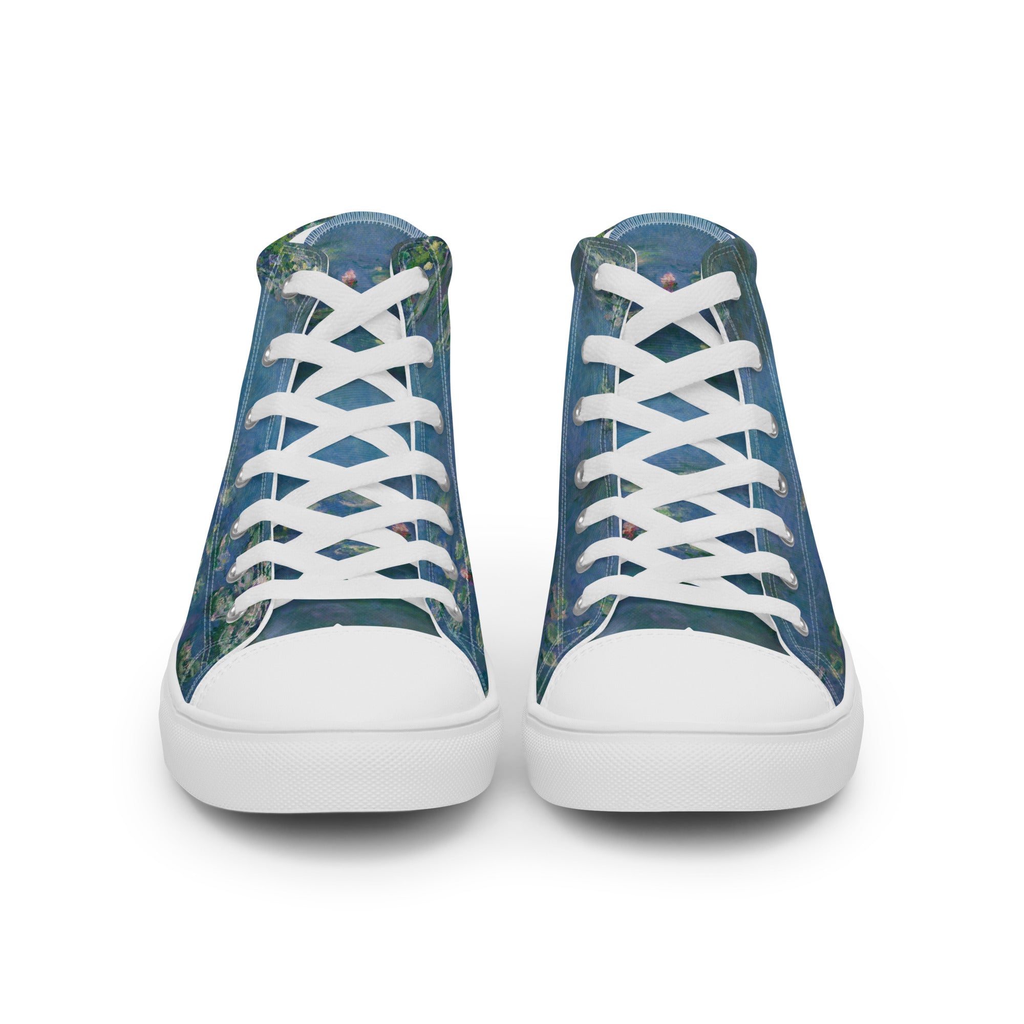 Claude Monet 'Water Lilies' High Top Shoes | Premium Art High Top Sneakers for Men