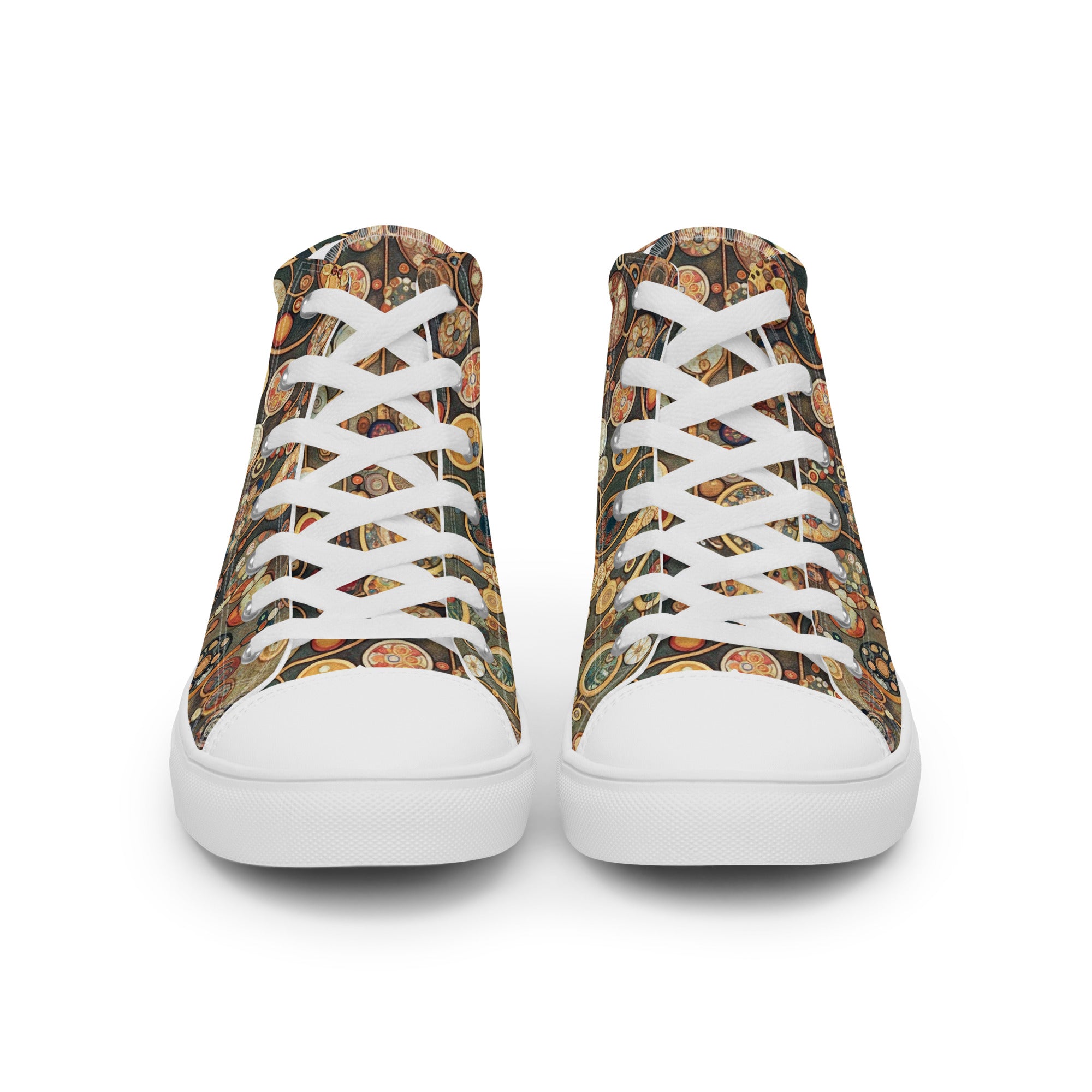 Gustav Klimt 'Apple Tree' High Top Shoes | Premium Art High Top Sneakers for Men