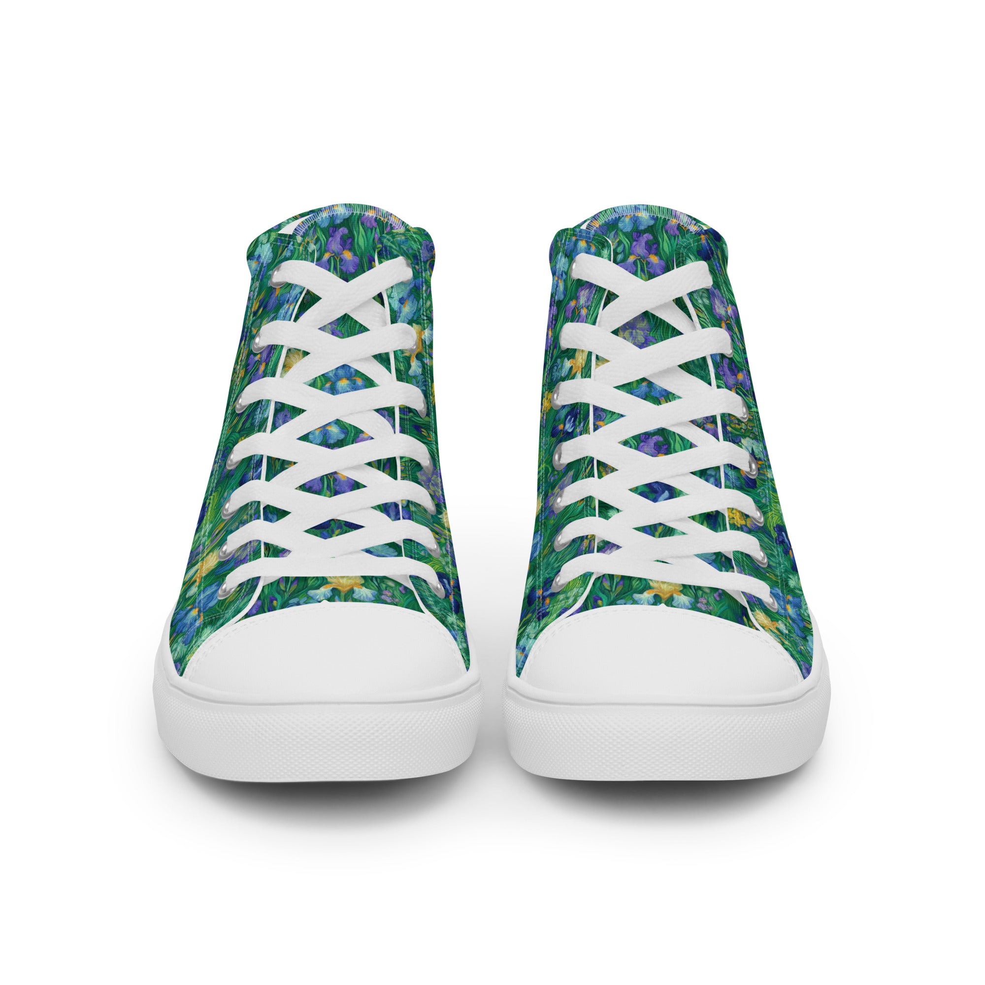 Vincent van Gogh 'Irises' High Top Shoes | Premium Art High Top Sneakers for Men