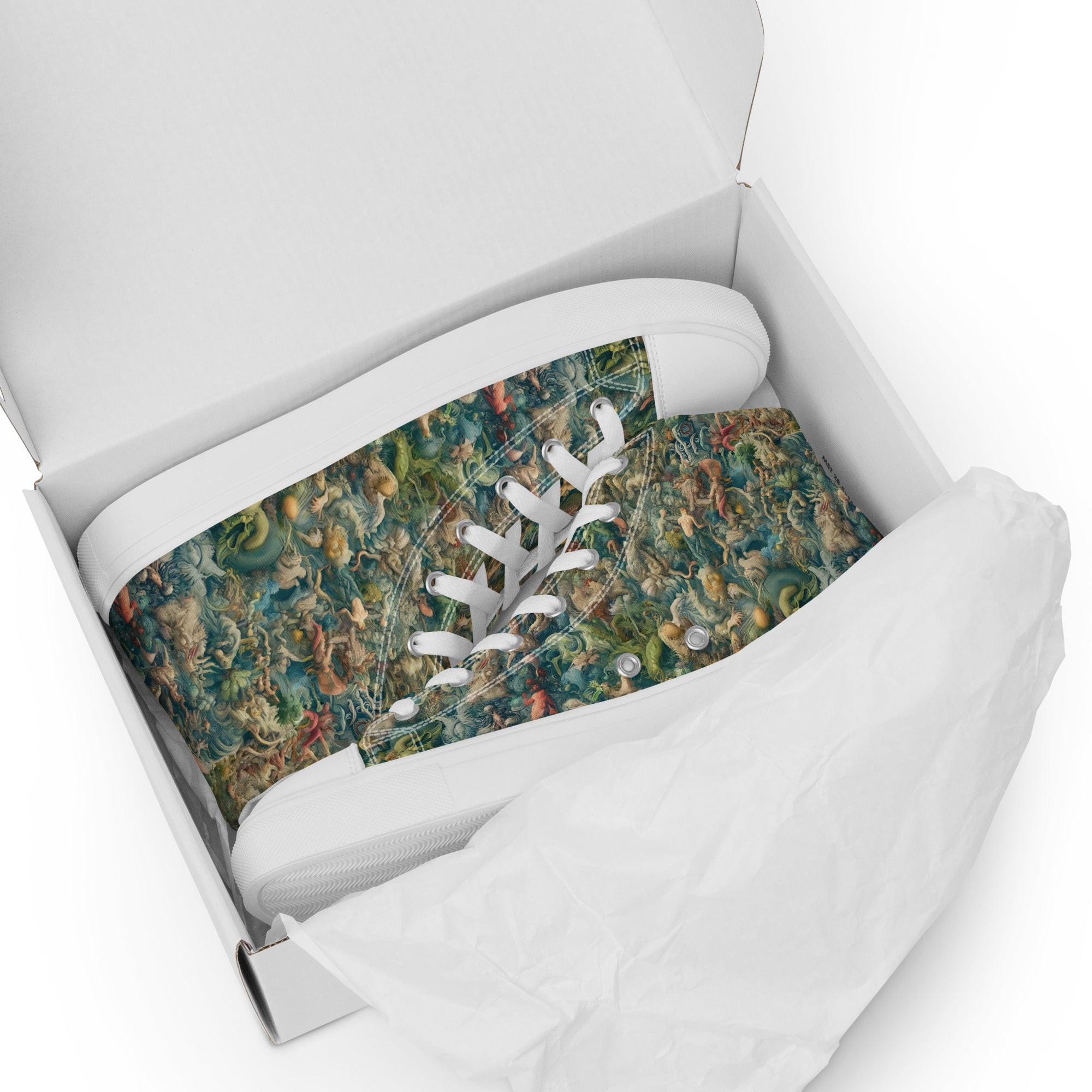 Hieronymus Bosch 'The Garden of Earthly Delights' High Top Shoes | Premium Art High Top Sneakers for Men