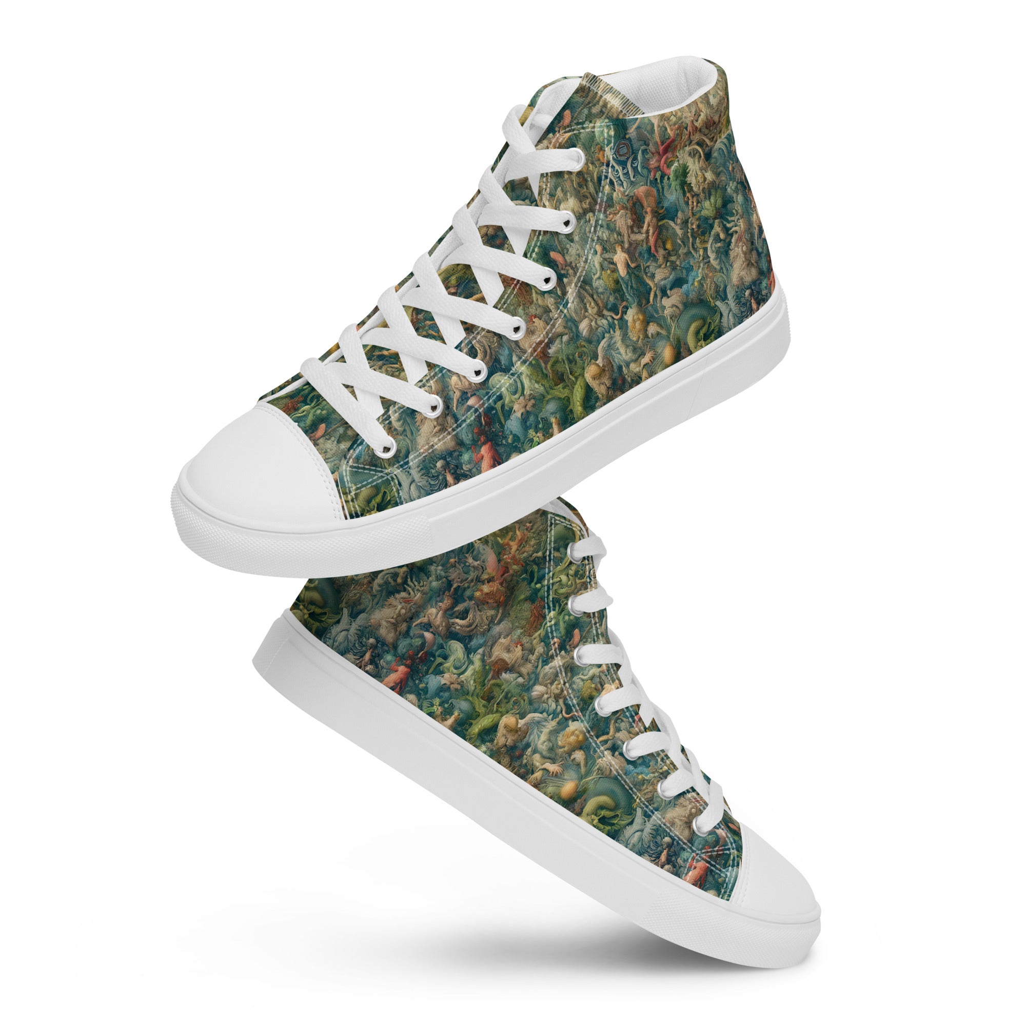 Hieronymus Bosch „Der Garten der Lüste“ High Top Schuhe | Hochwertige Art High Top Sneakers für Männer