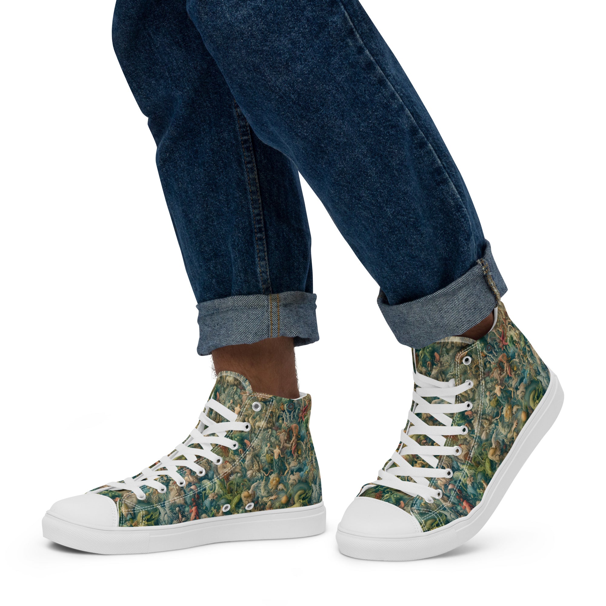 Hieronymus Bosch 'The Garden of Earthly Delights' High Top Shoes | Premium Art High Top Sneakers for Men