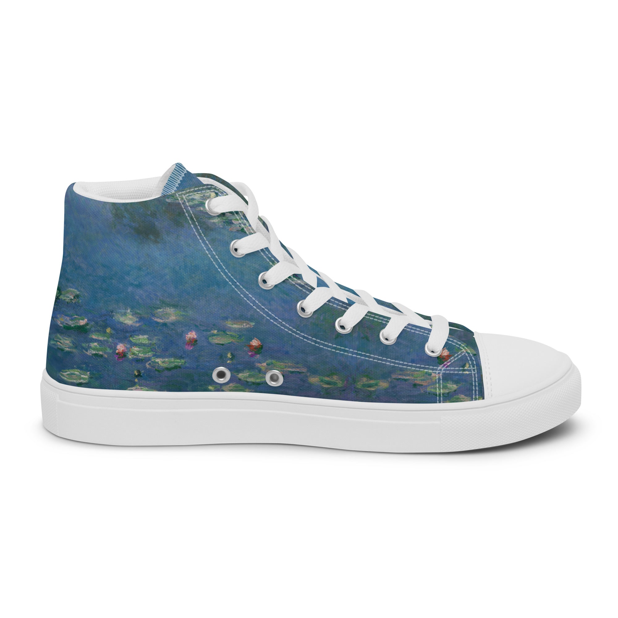 Claude Monet 'Water Lilies' High Top Shoes | Premium Art High Top Sneakers for Men