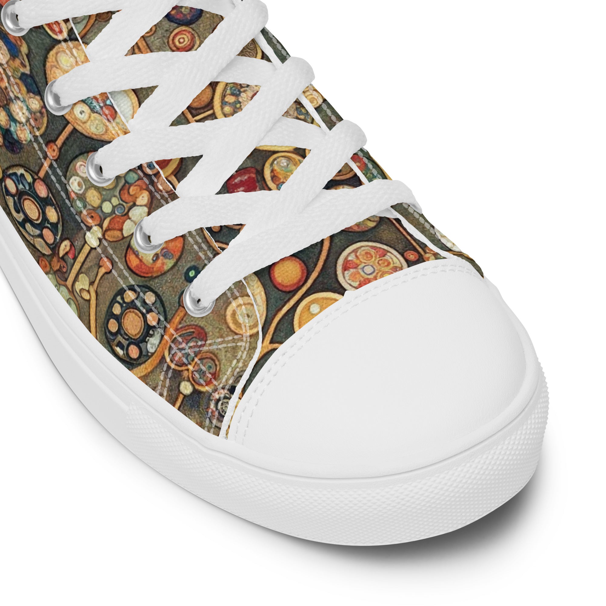 Gustav Klimt 'Apple Tree' High Top Shoes | Premium Art High Top Sneakers for Men