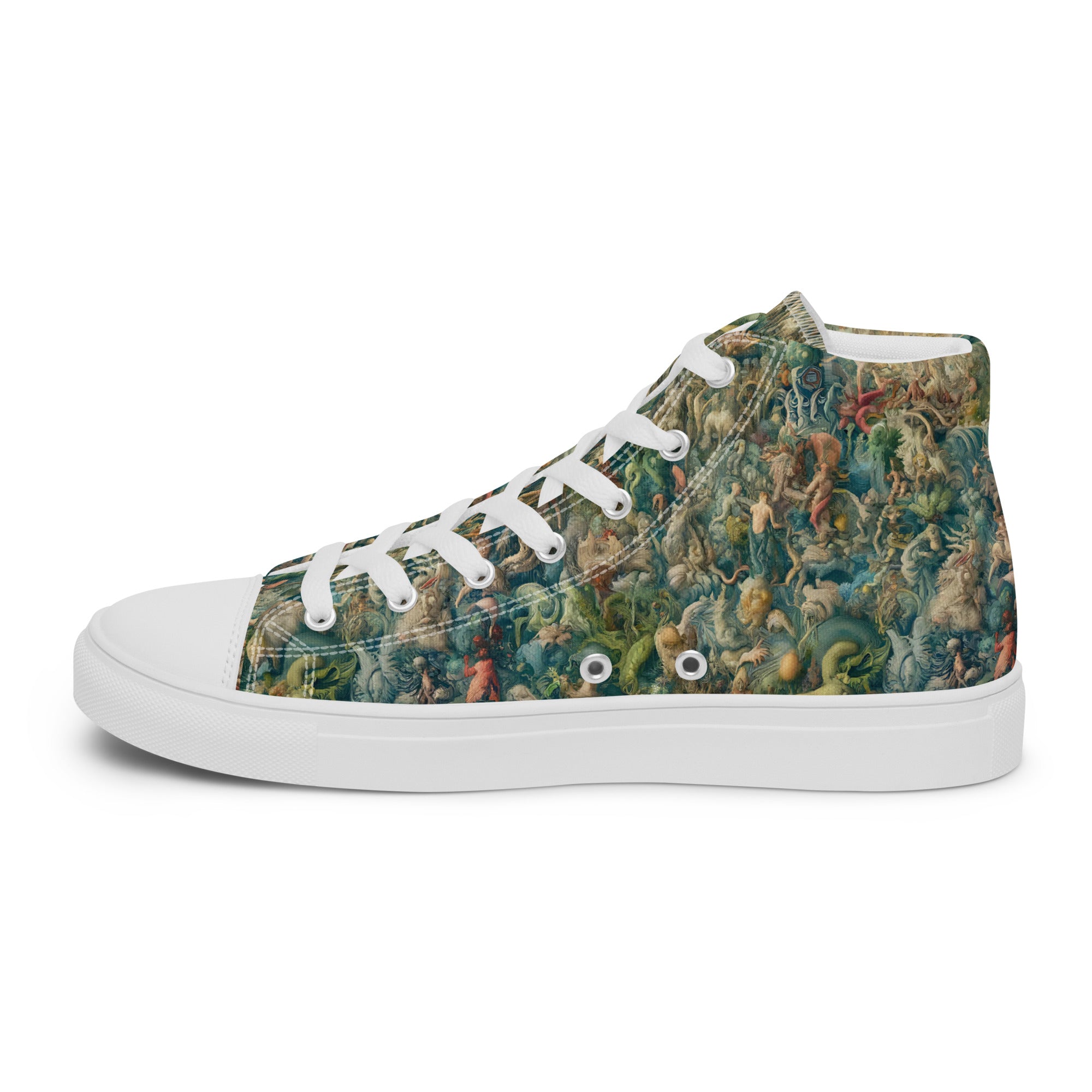 Hieronymus Bosch „Der Garten der Lüste“ High Top Schuhe | Hochwertige Art High Top Sneakers für Männer