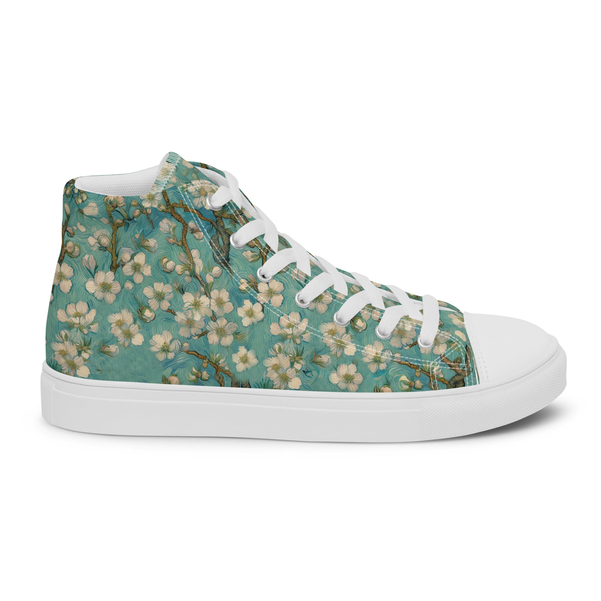 Vincent van Gogh „Mandelblüte“ High-Top-Schuhe | Hochwertige Art High-Top-Sneaker für Herren