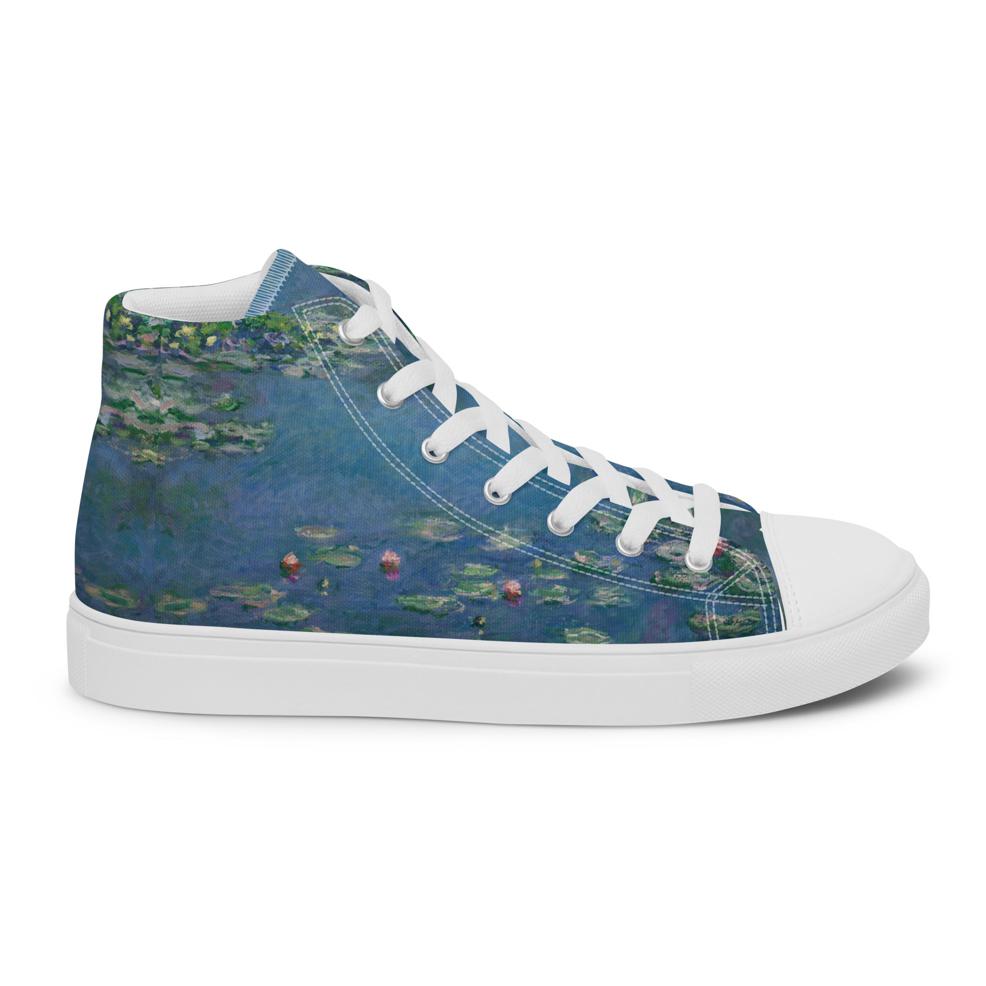 Claude Monet 'Water Lilies' High Top Shoes | Premium Art High Top Sneakers for Men