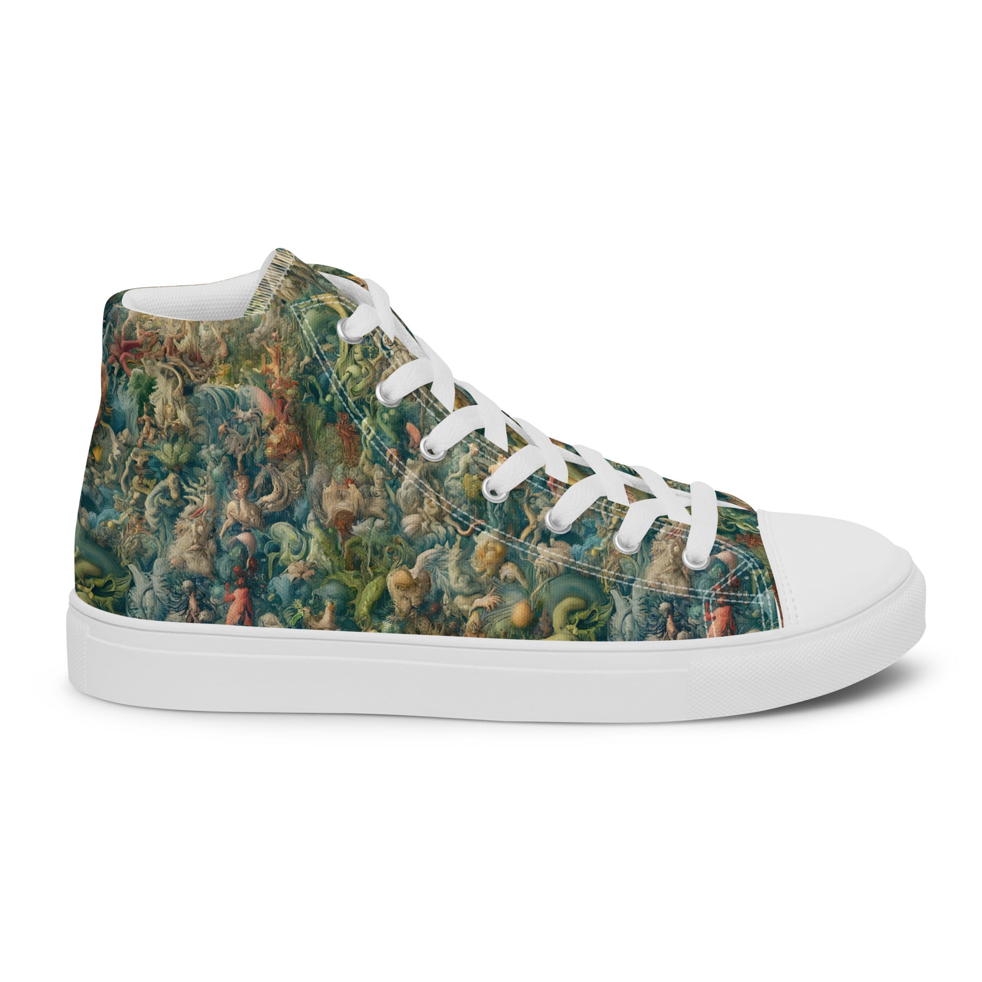 Hieronymus Bosch „Der Garten der Lüste“ High Top Schuhe | Hochwertige Art High Top Sneakers für Männer