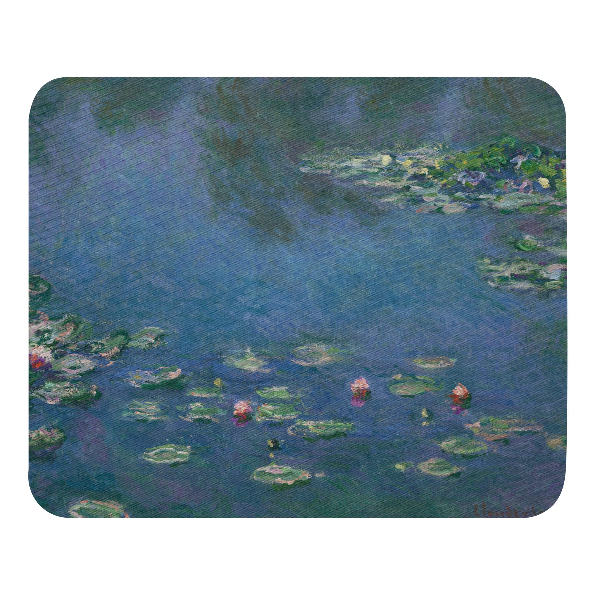 Claude Monet 'Water Lilies' Famous Painting Mouse Pad | Premium Art Mouse Pad