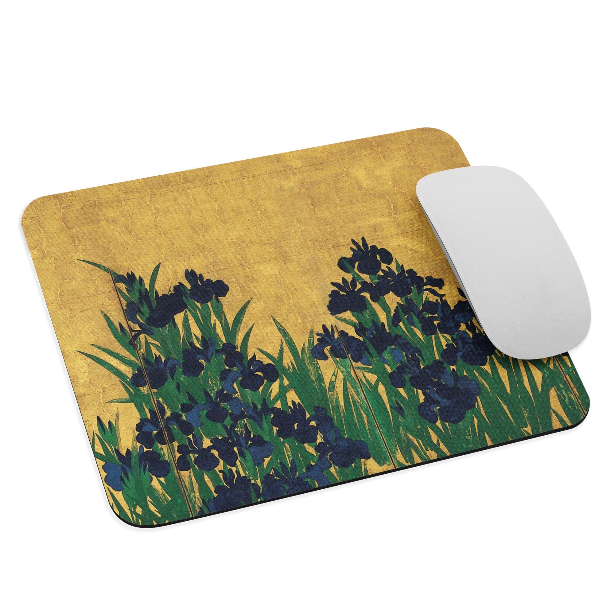 Ogata Kōrin ‘Irises’ Famous Painting Mouse Pad | Premium Art Mouse Pad