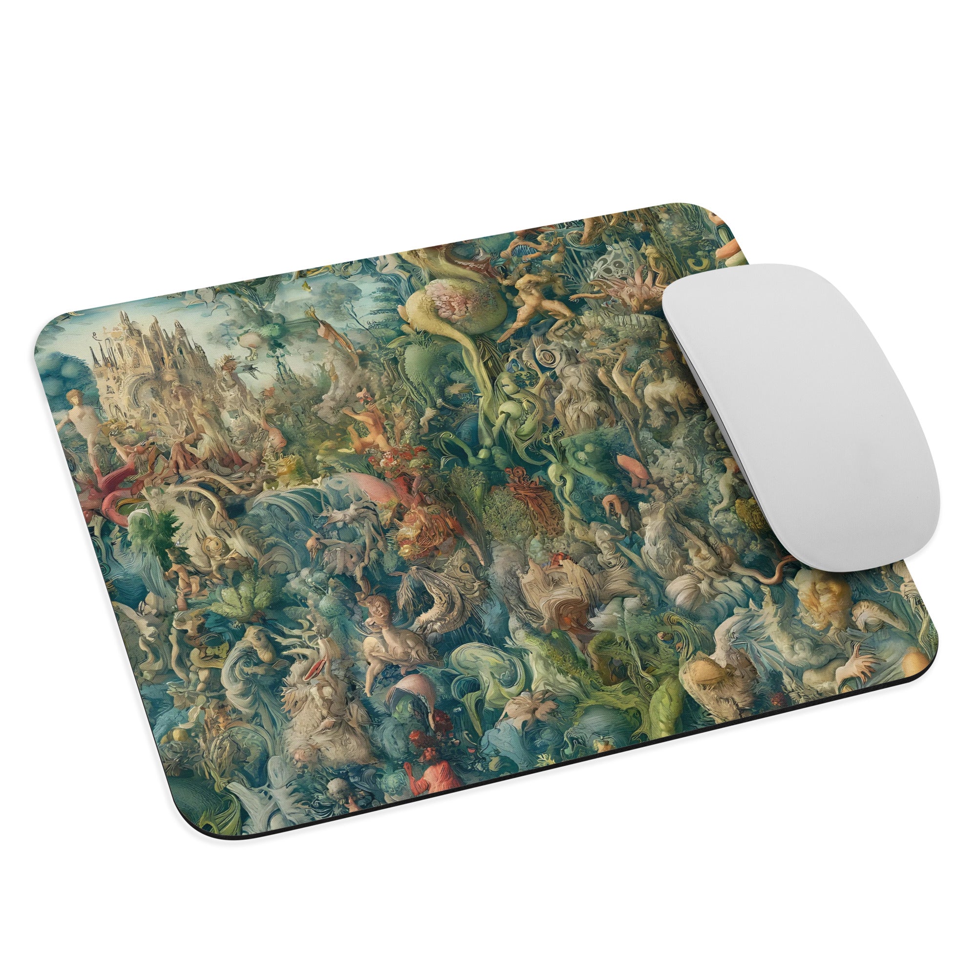Hieronymus Bosch 'The Garden of Earthly Delights' Famous Painting Mouse Pad | Premium Art Mouse Pad