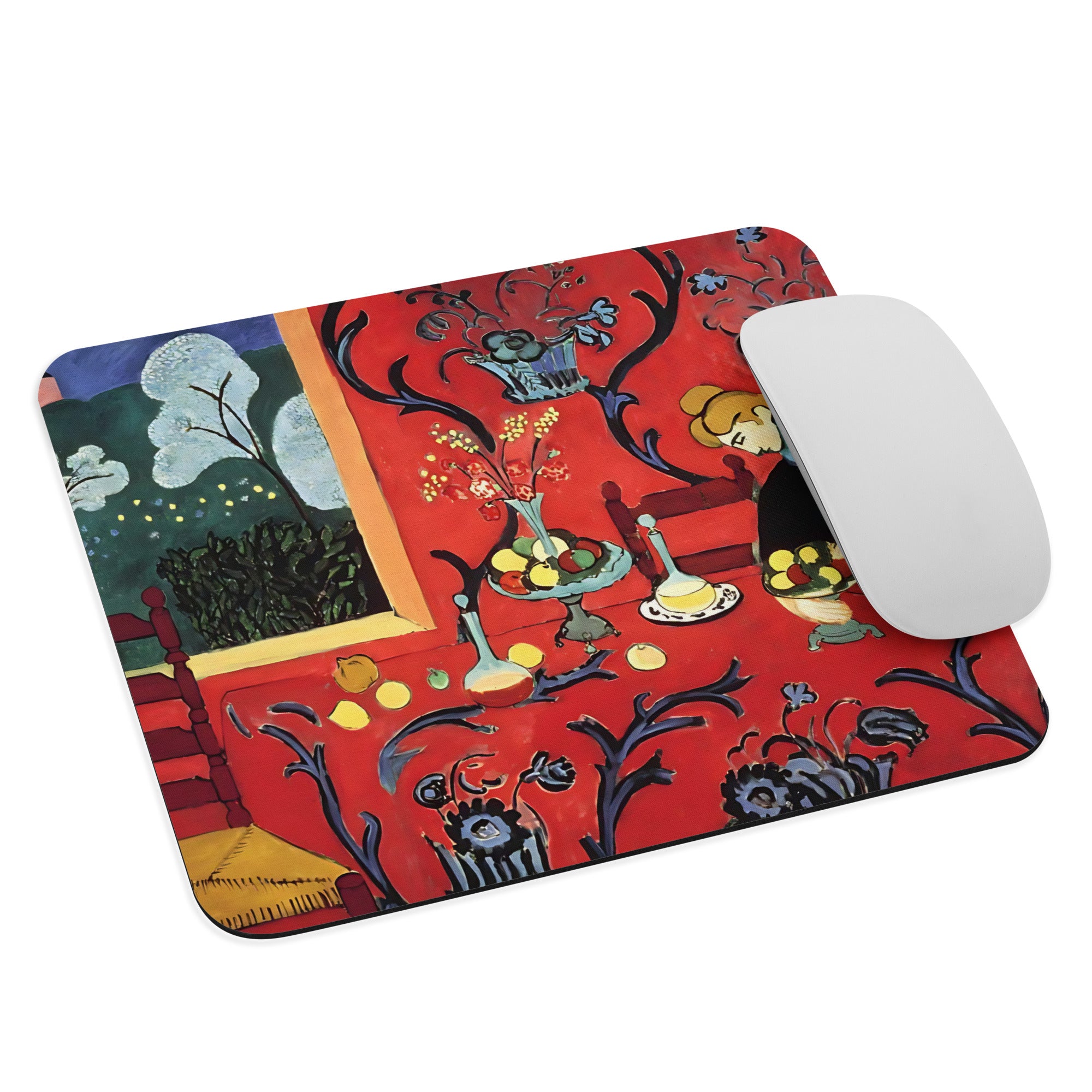 Henri Matisse ‘The Red Room’ Famous Painting Mouse Pad | Premium Art Mouse Pad
