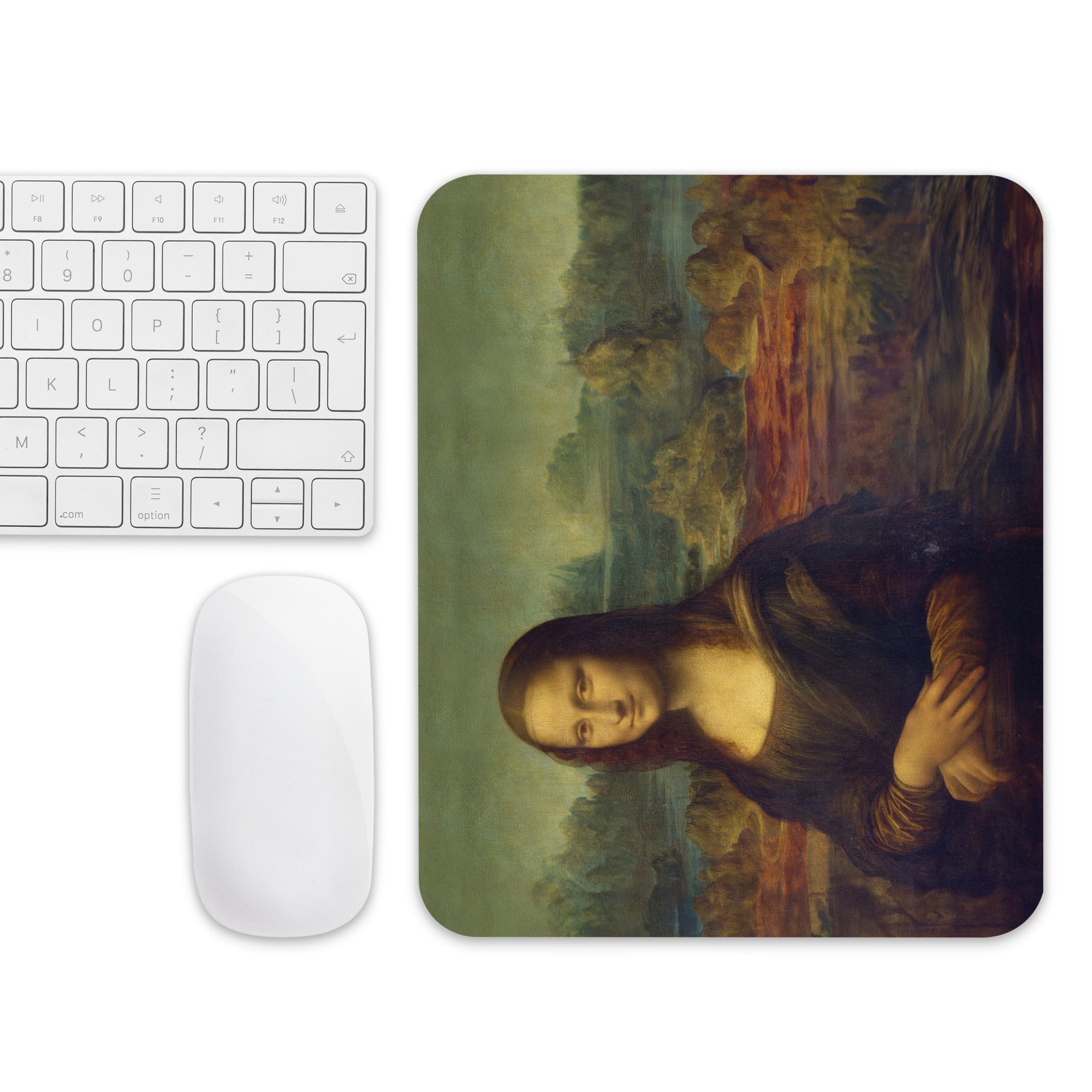 Leonardo da Vinci 'Mona Lisa' Famous Painting Mouse Pad | Premium Art Mouse Pad