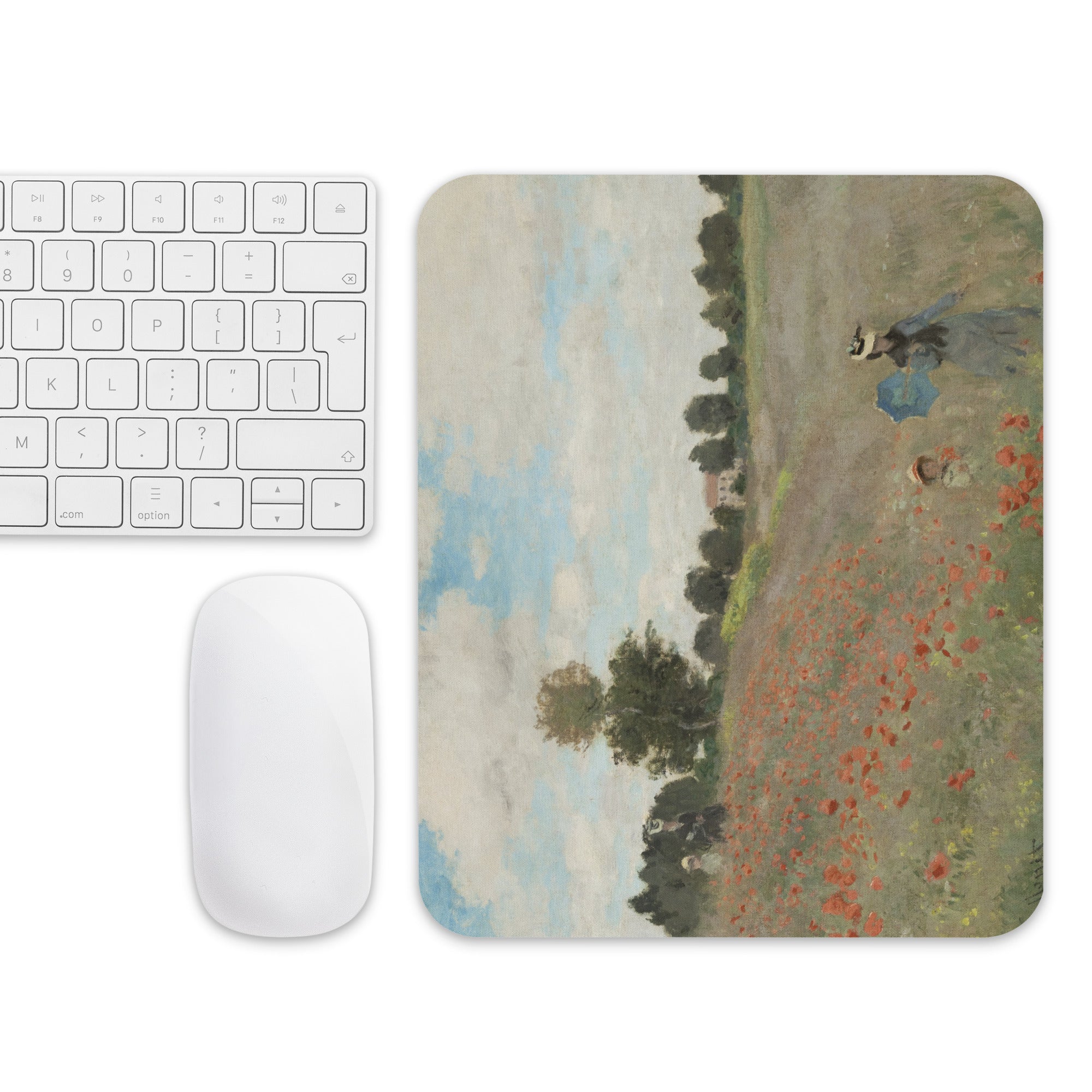 Claude Monet 'Poppies' Famous Painting Mouse Pad | Premium Art Mouse Pad