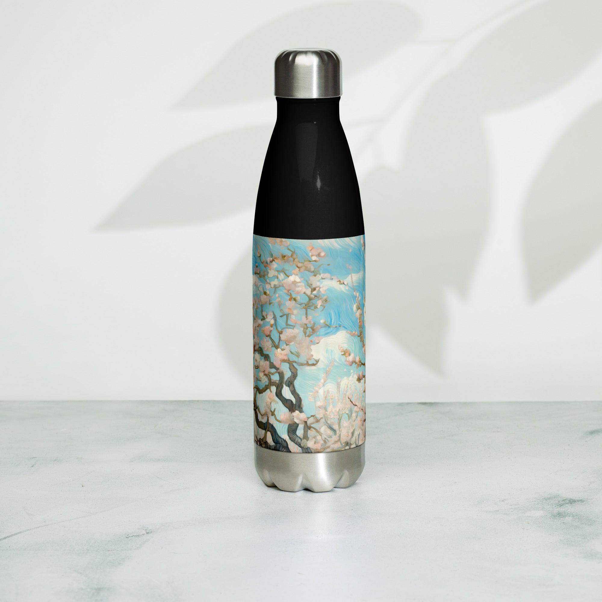 Vincent van Gogh 'Orchard in Blossom' Famous Painting Water Bottle | Stainless Steel Art Water Bottle