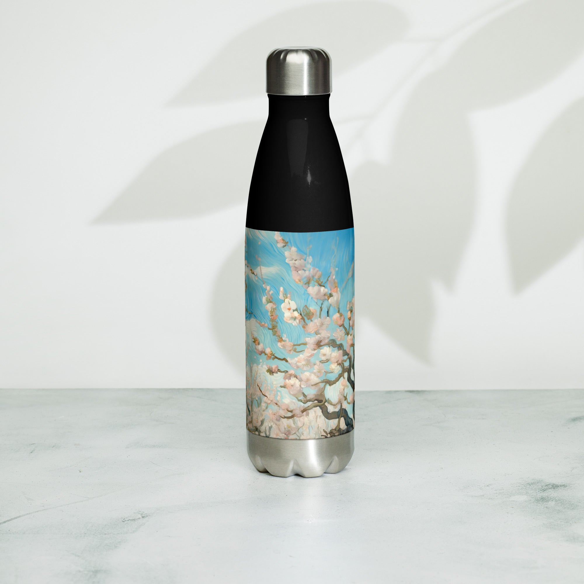 Vincent van Gogh 'Orchard in Blossom' Famous Painting Water Bottle | Stainless Steel Art Water Bottle