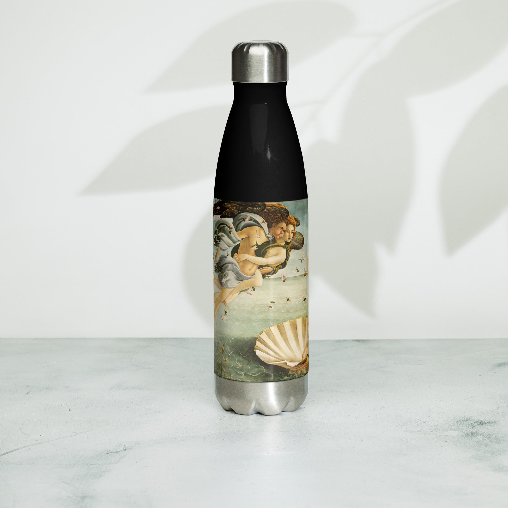 Wasserflasche mit berühmtem Gemälde „Die Geburt der Venus“ von Sandro Botticelli | Kunst-Wasserflasche aus Edelstahl