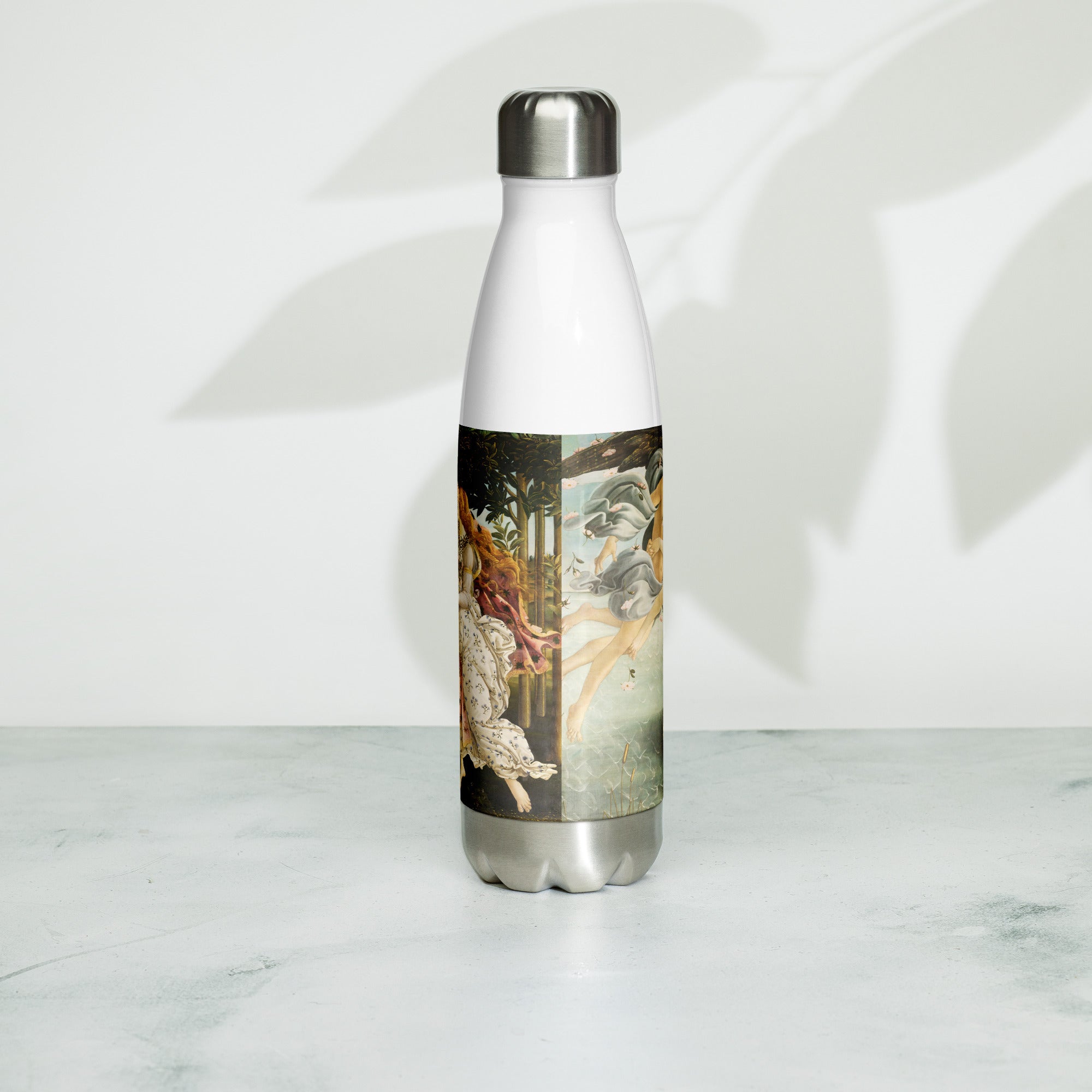 Wasserflasche mit berühmtem Gemälde „Die Geburt der Venus“ von Sandro Botticelli | Kunst-Wasserflasche aus Edelstahl