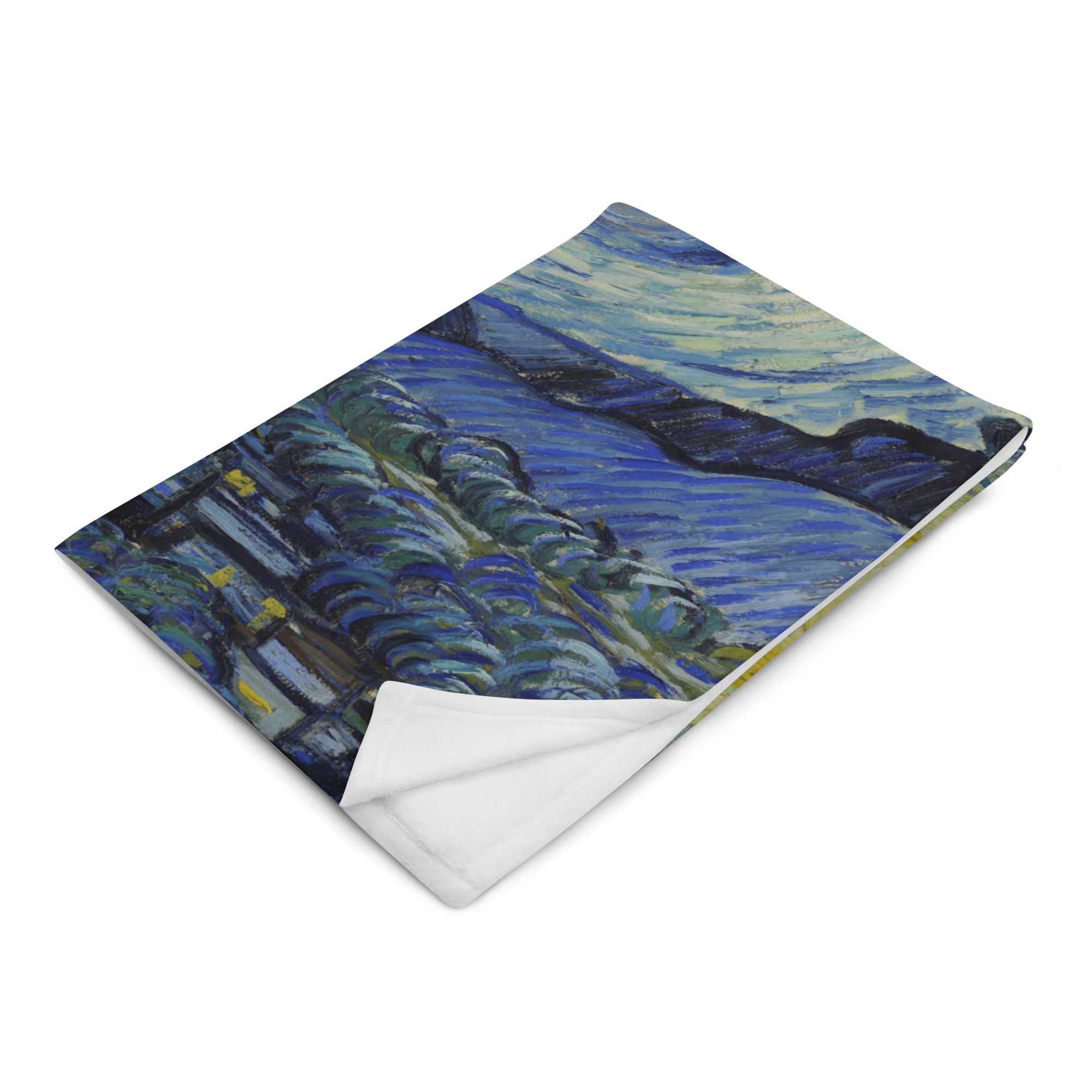 Vincent van Gogh 'Starry Night' Famous Painting Throw Blanket | Premium Art Throw