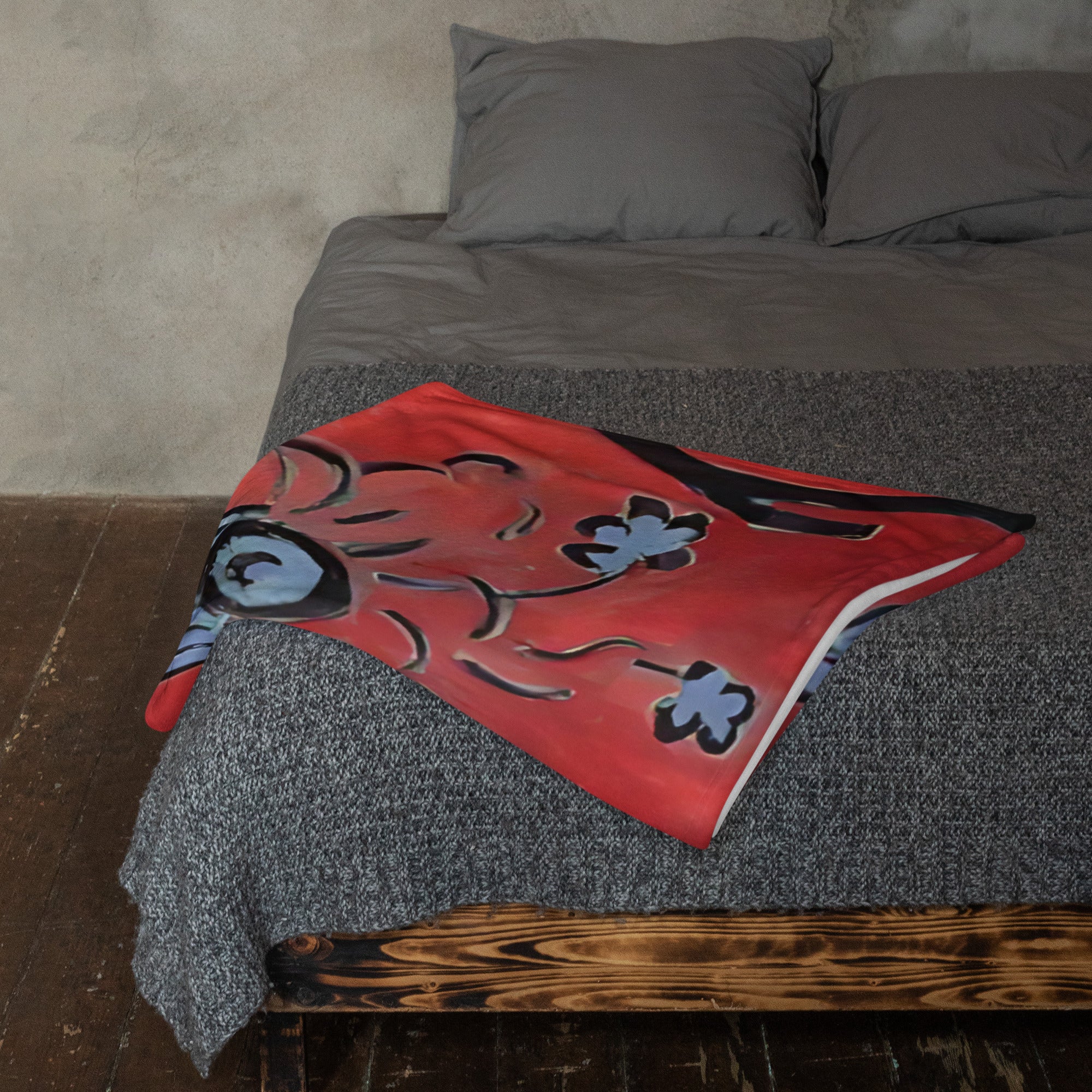 Henri Matisse ‘The Red Room’ Famous Painting Throw Blanket | Premium Art Throw
