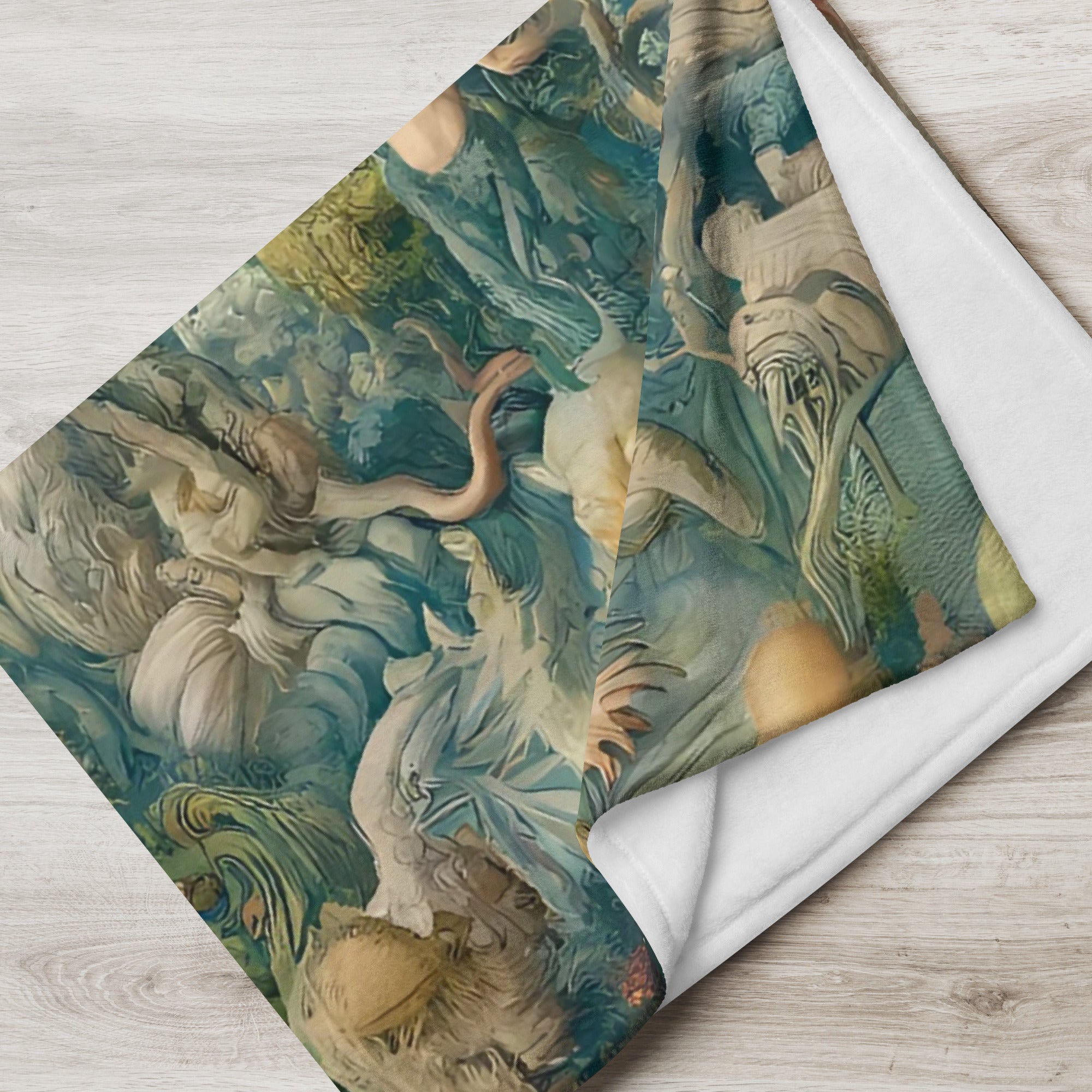 Überwurfdecke „Der Garten der Lüste“ von Hieronymus Bosch, berühmtes Gemälde, hochwertiger Kunstüberwurf