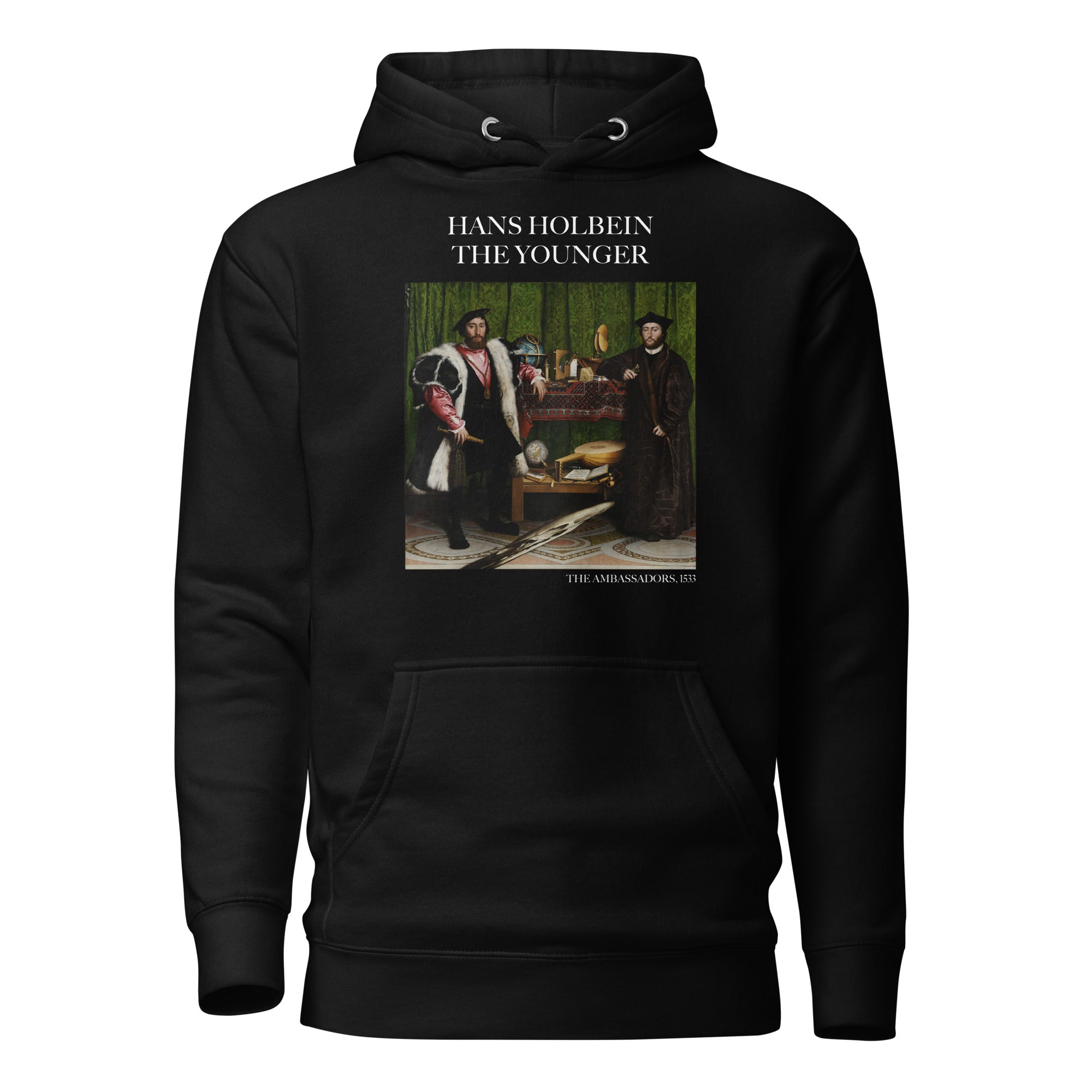 Hans Holbein the Younger 'The Ambassadors' Famous Painting Hoodie | Unisex Premium Art Hoodie