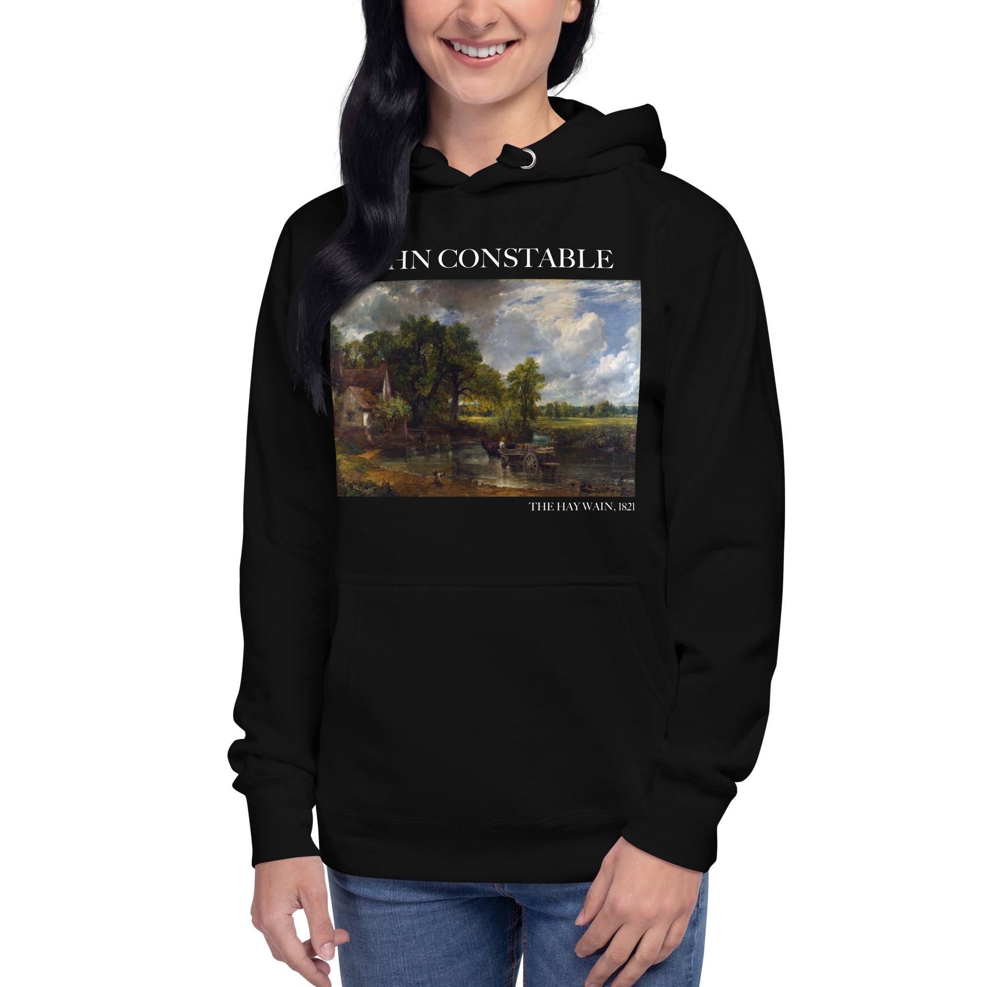 John Constable 'The Hay Wain' Famous Painting Hoodie | Unisex Premium Art Hoodie