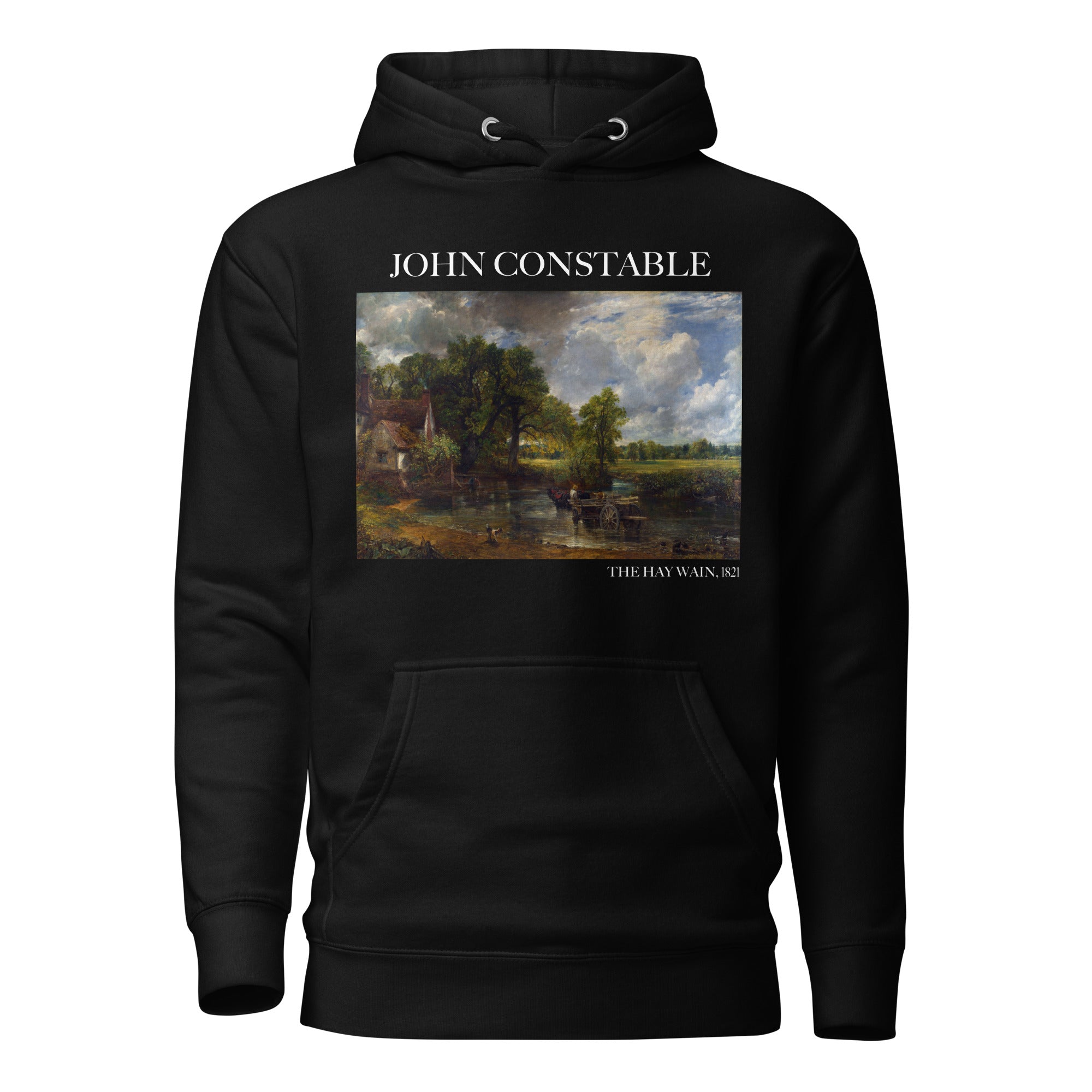 John Constable 'The Hay Wain' Famous Painting Hoodie | Unisex Premium Art Hoodie