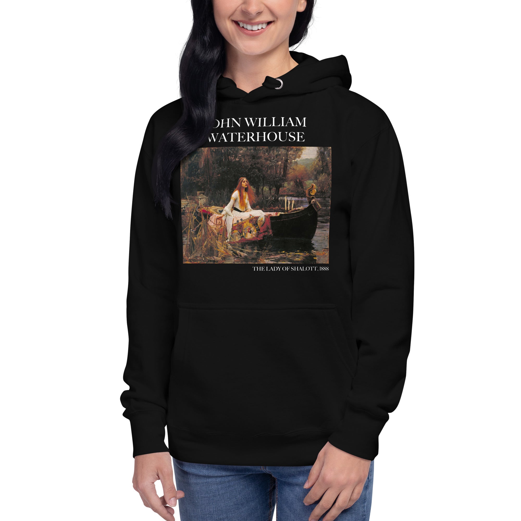 John William Waterhouse 'The Lady of Shalott' Famous Painting Hoodie | Unisex Premium Art Hoodie