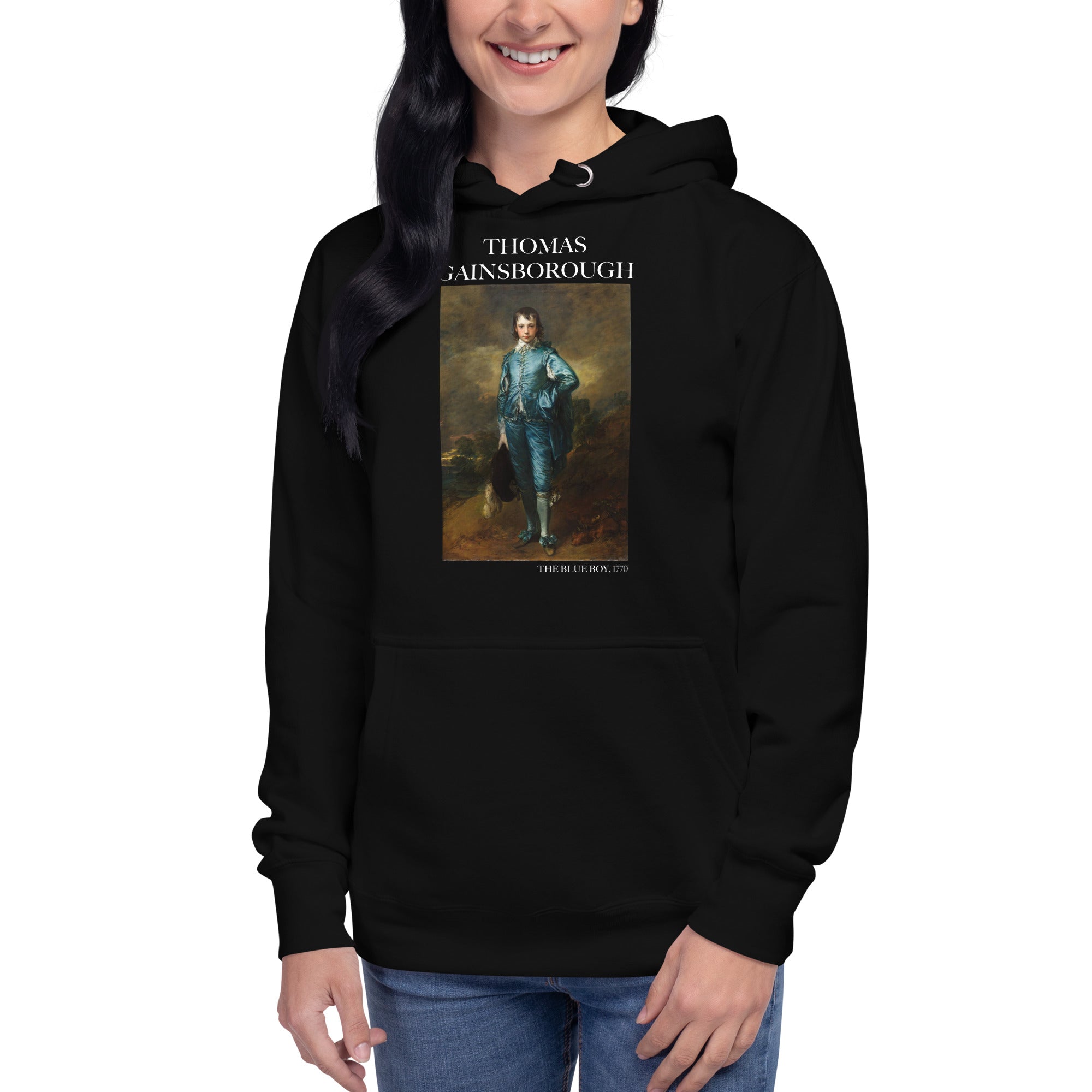 Thomas Gainsborough 'The Blue Boy' Famous Painting Hoodie | Unisex Premium Art Hoodie