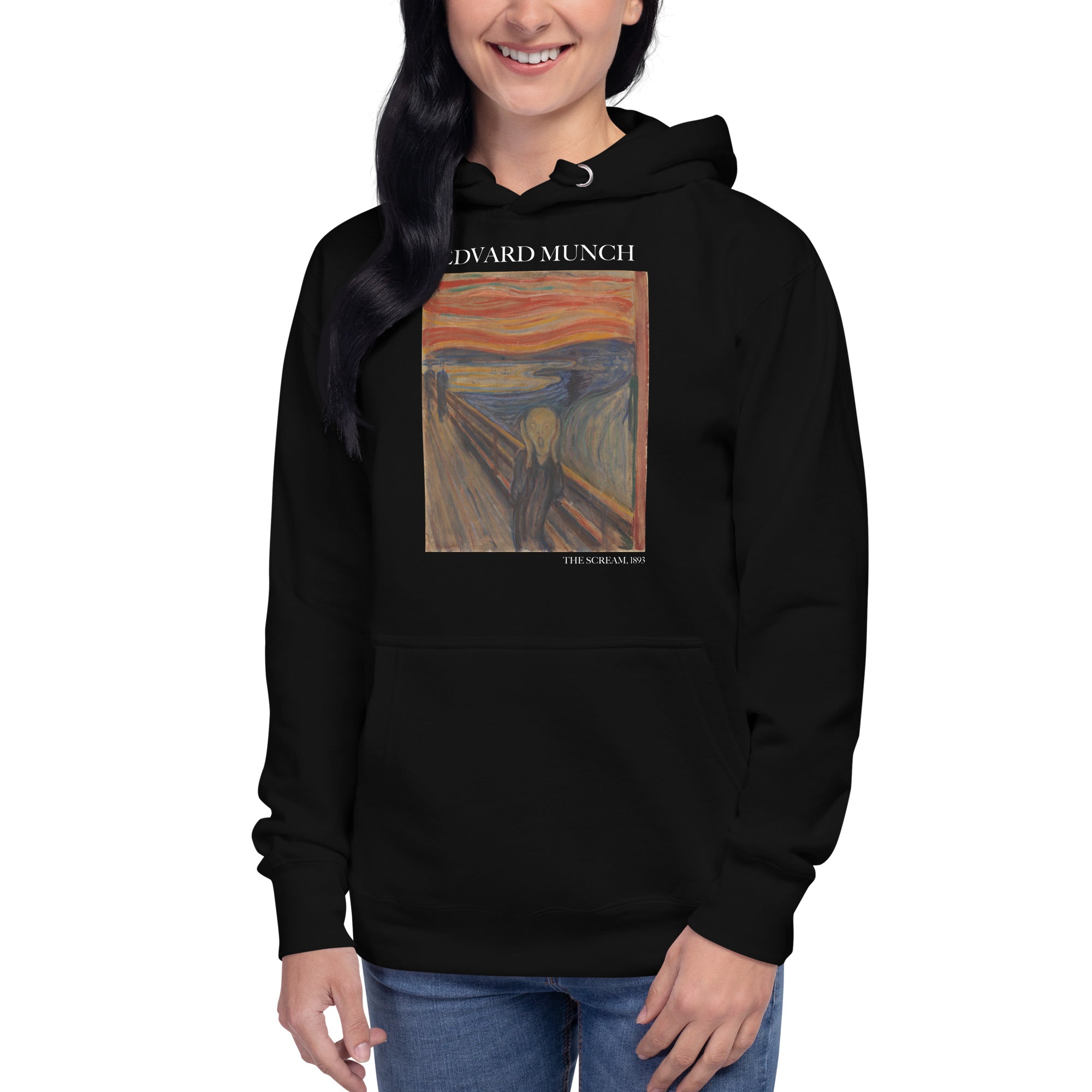 Edvard Munch 'The Scream' Famous Painting Hoodie | Unisex Premium Art Hoodie