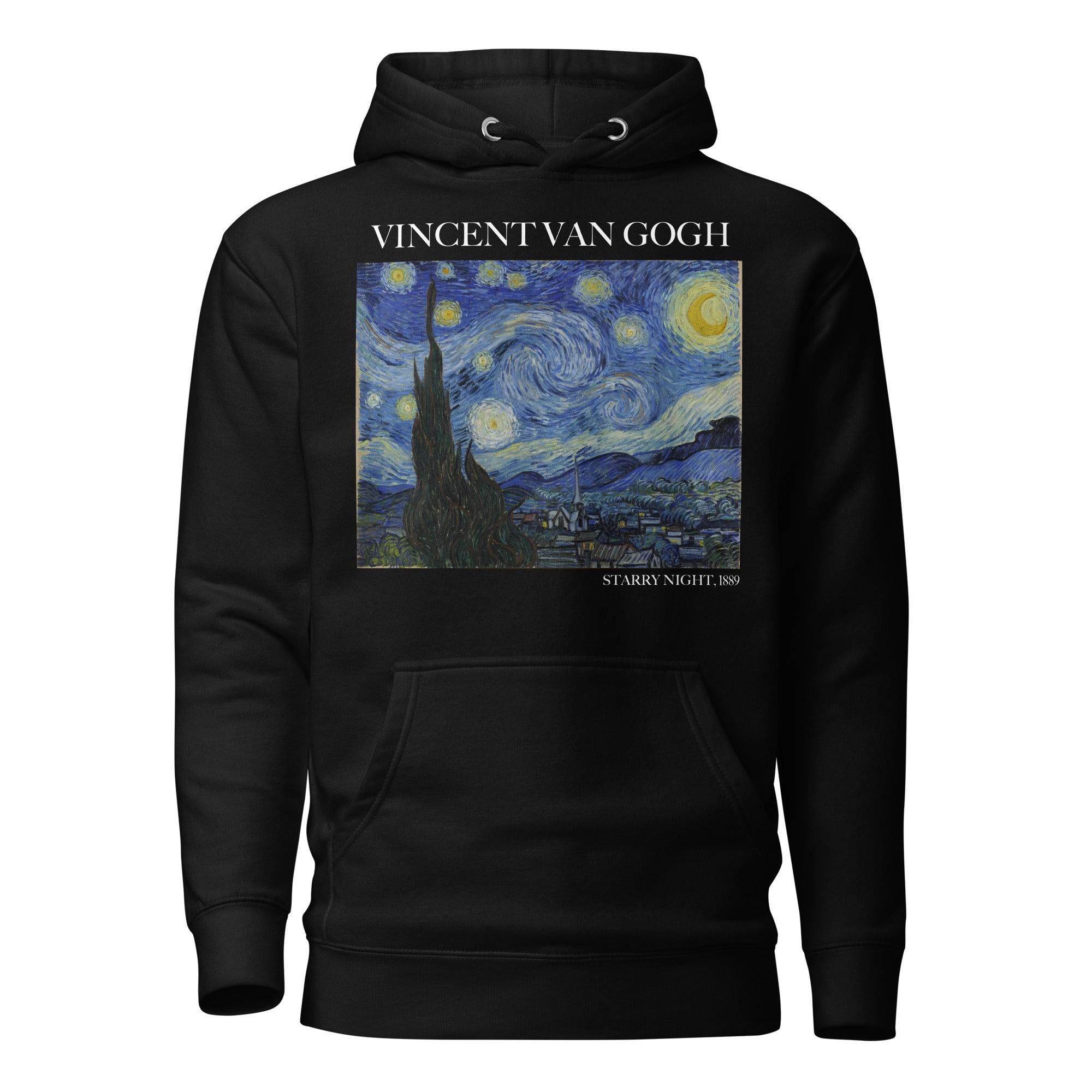 Kapuzenpullover mit berühmtem Gemälde „Sternennacht“ von Vincent van Gogh | Unisex-Kapuzenpullover mit Premium-Kunstmotiv