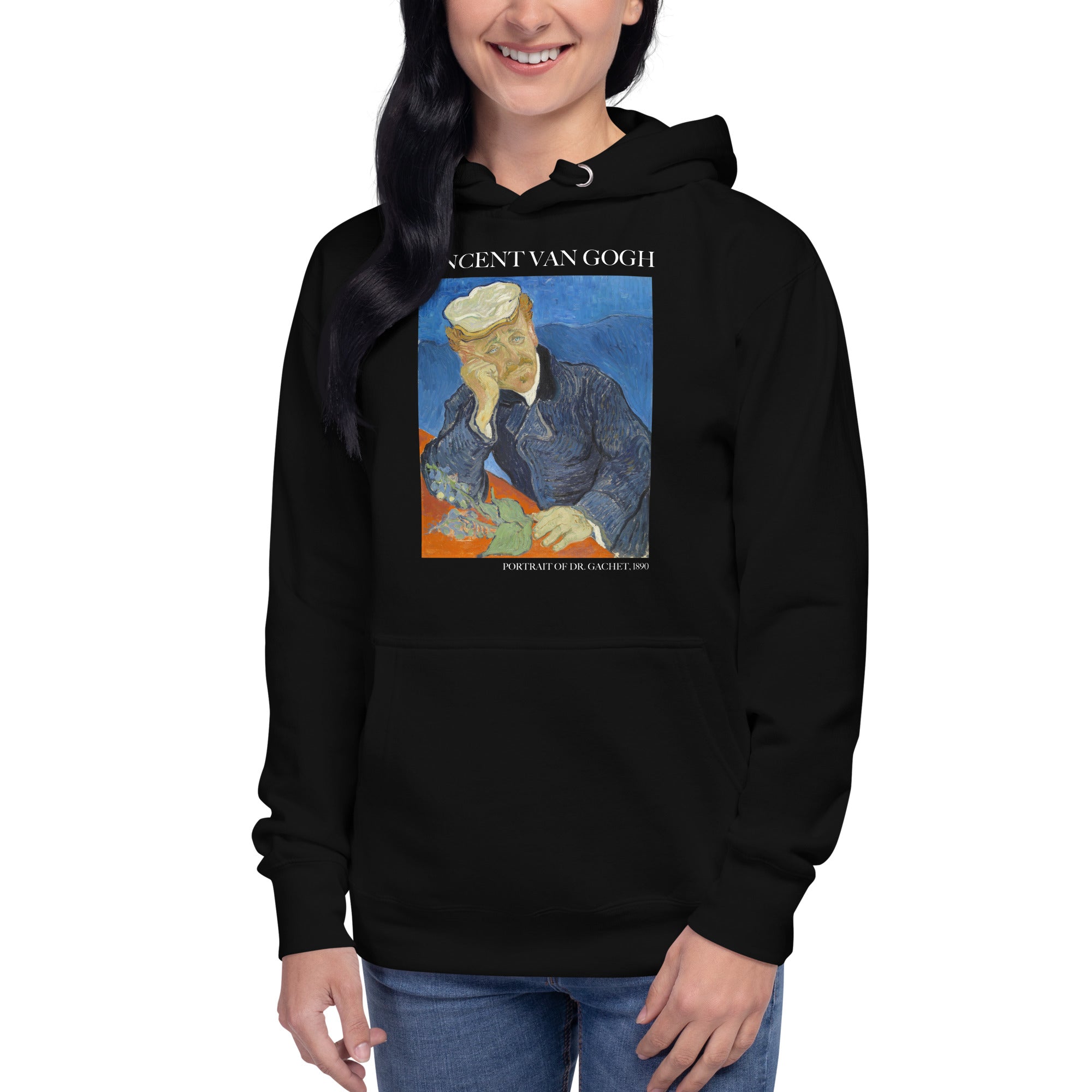 Vincent van Gogh „Porträt von Dr. Gachet“, berühmtes Gemälde, Kapuzenpullover | Unisex Premium Art Hoodie