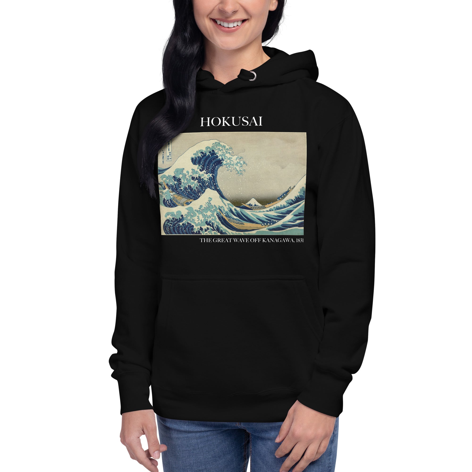 Hokusai 'The Great Wave off Kanagawa' Famous Painting Hoodie | Unisex Premium Art Hoodie