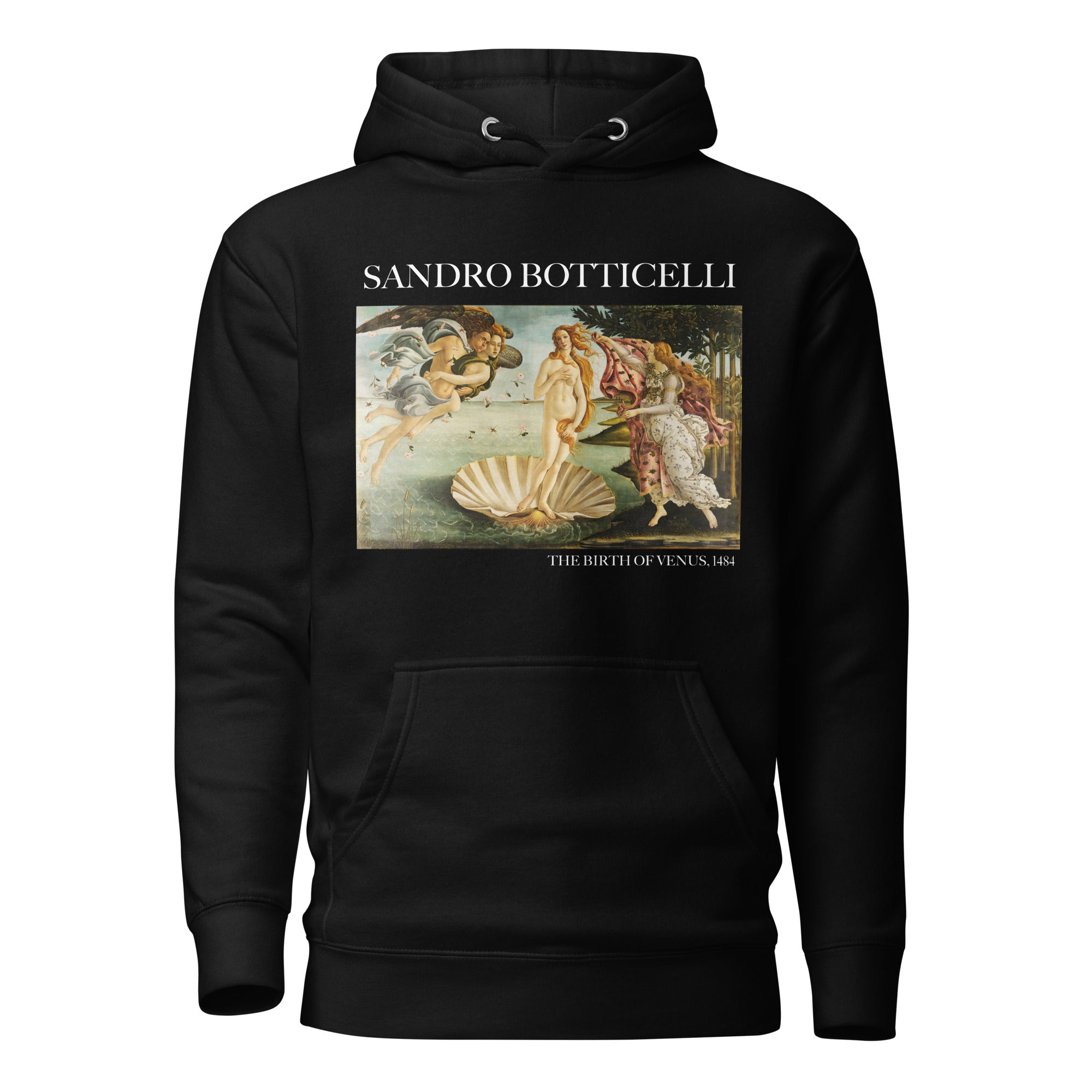 Kapuzenpullover mit berühmtem Gemälde „Die Geburt der Venus“ von Sandro Botticelli | Unisex-Kapuzenpullover mit Premium-Kunstmotiv