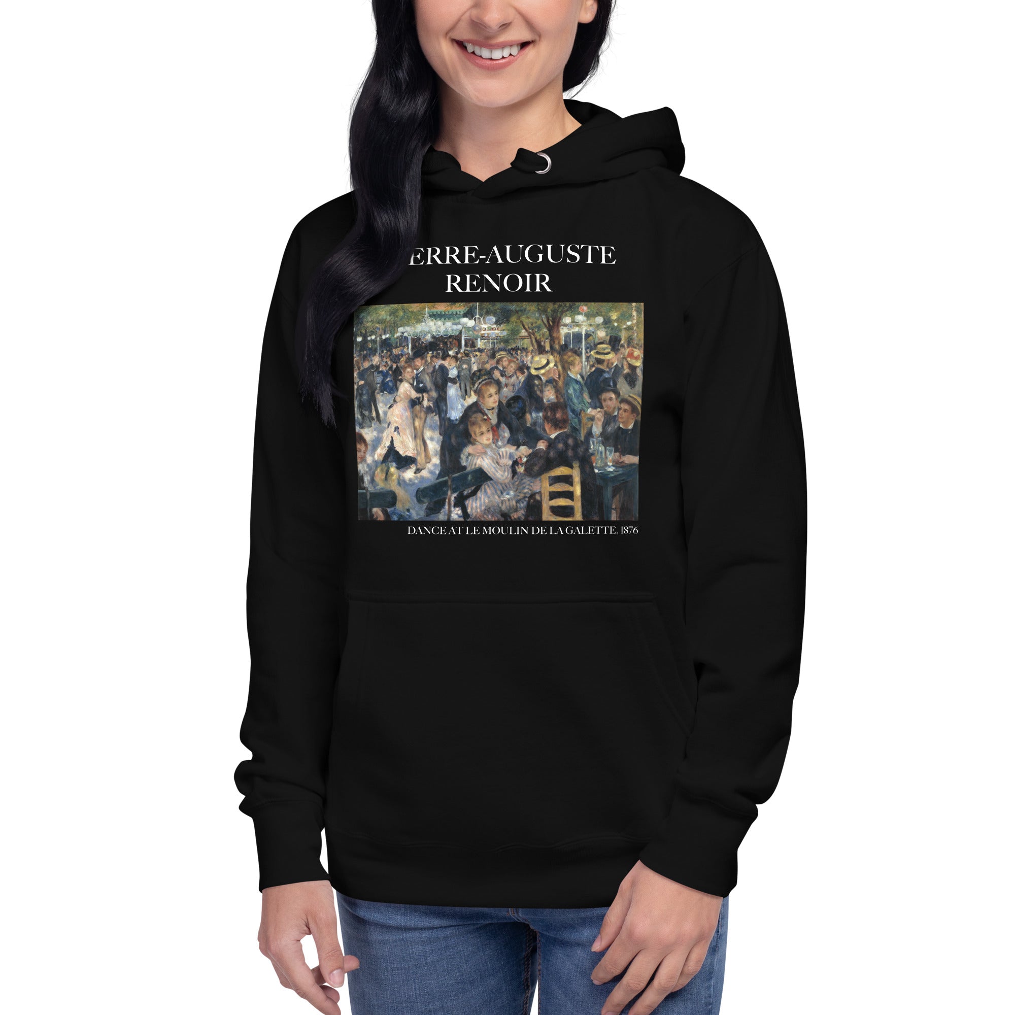 Pierre-Auguste Renoir 'Dance at Le Moulin de la Galette' Famous Painting Hoodie | Unisex Premium Art Hoodie