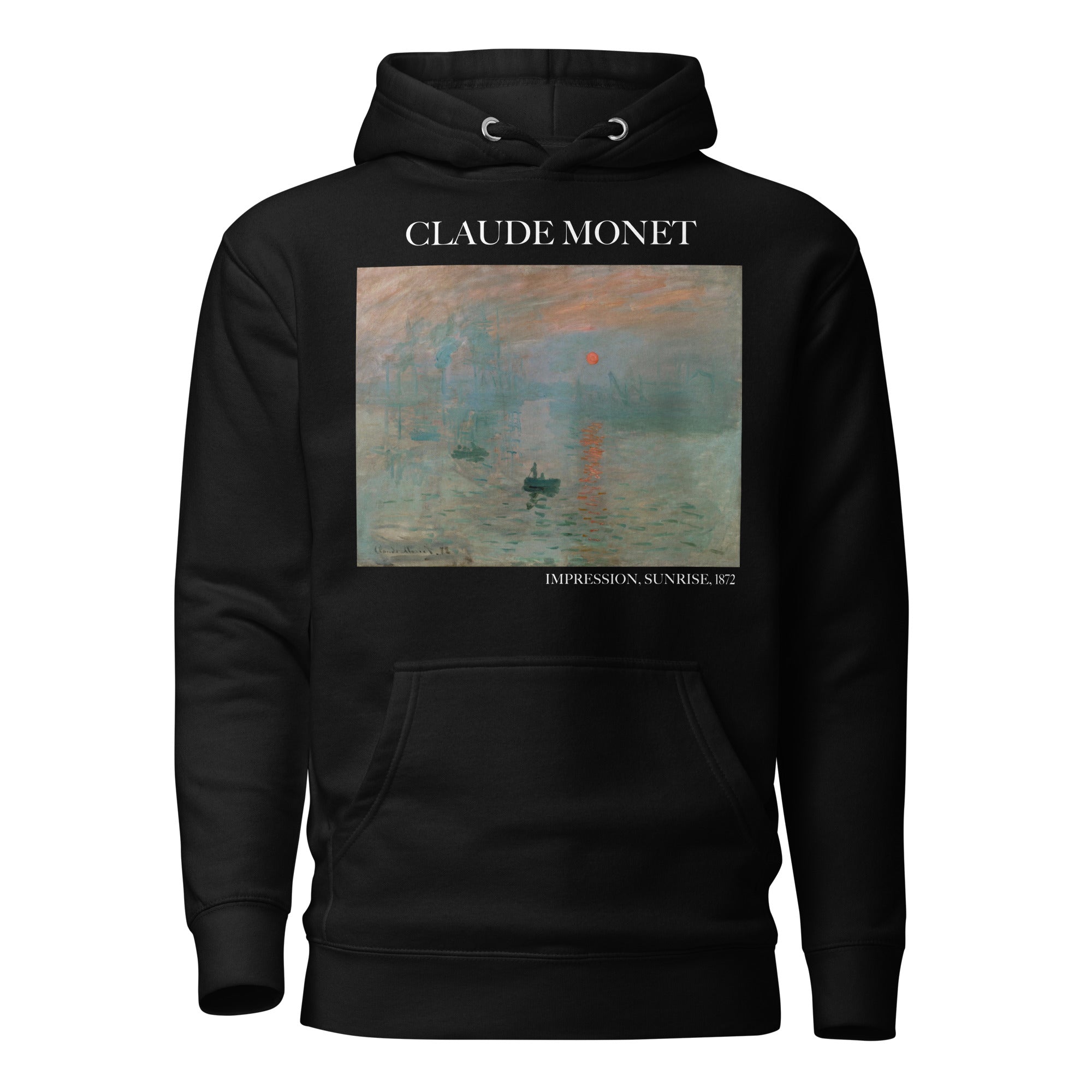 Claude Monet 'Impression, Sunrise' Famous Painting Hoodie | Unisex Premium Art Hoodie