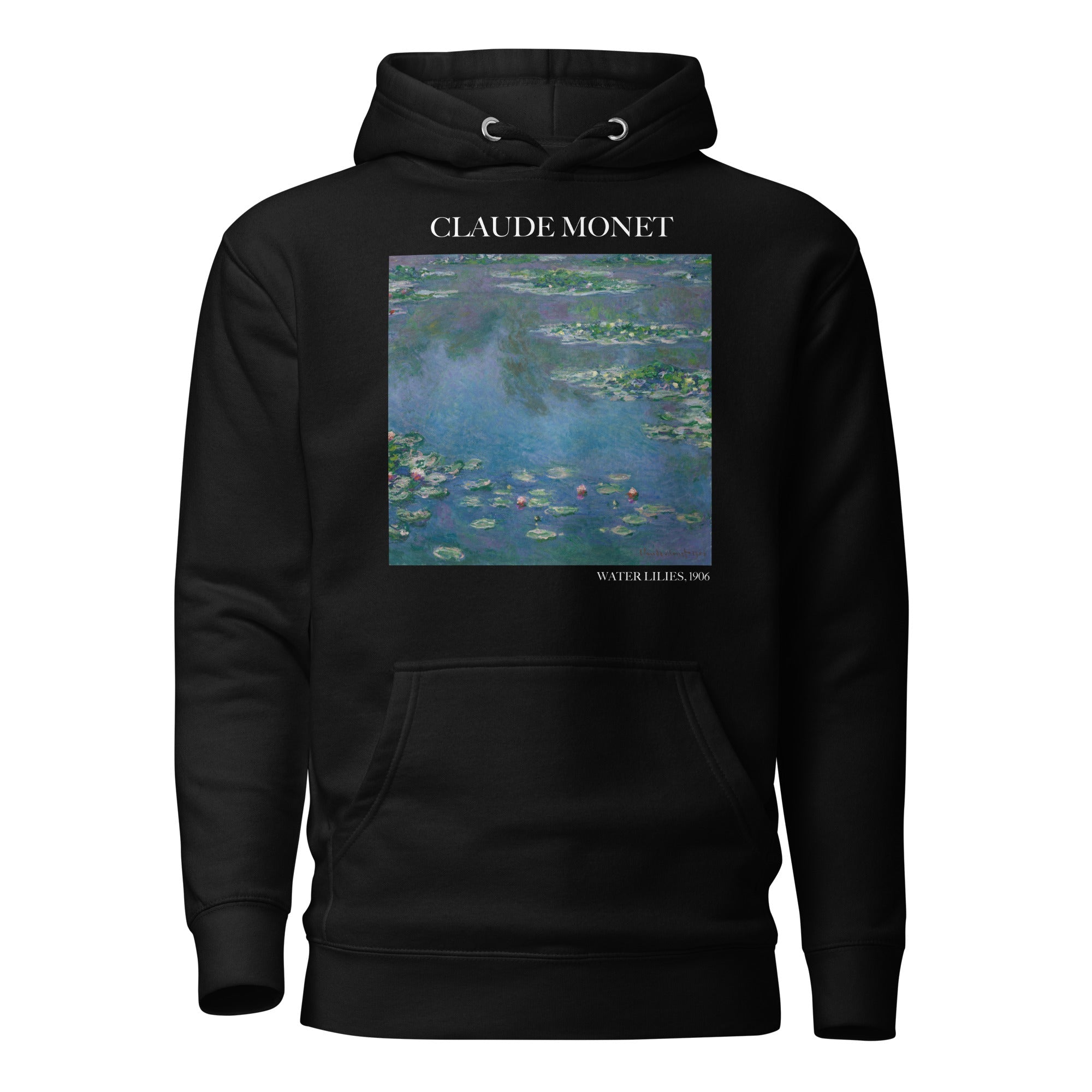 Claude Monet - Kapuzenpullover mit berühmtem Gemälde „Seerosen“ | Unisex-Kapuzenpullover mit Premium-Kunstmotiv