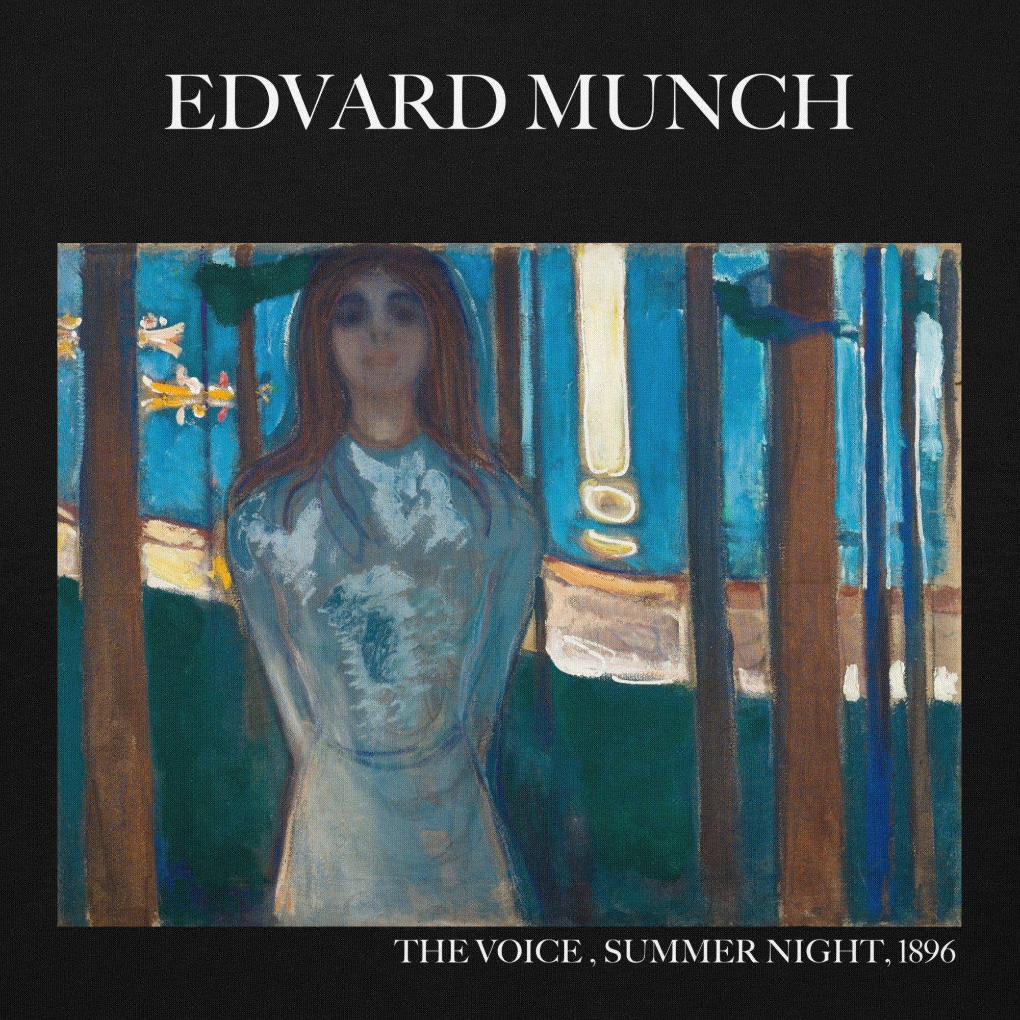 Edvard Munch 'The Voice, Summer Night' Famous Painting Hoodie | Unisex Premium Art Hoodie
