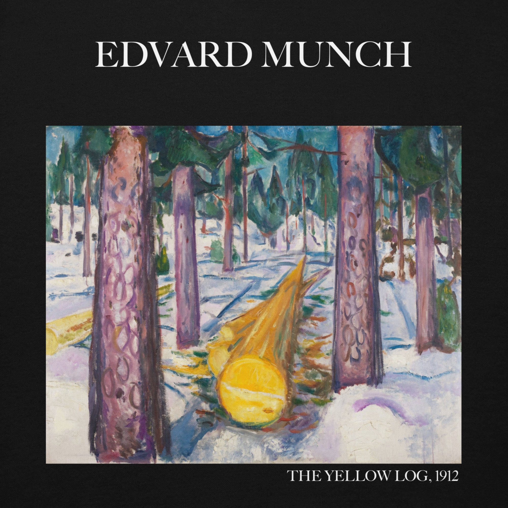 Edvard Munch 'The Yellow Log' Famous Painting Hoodie | Unisex Premium Art Hoodie