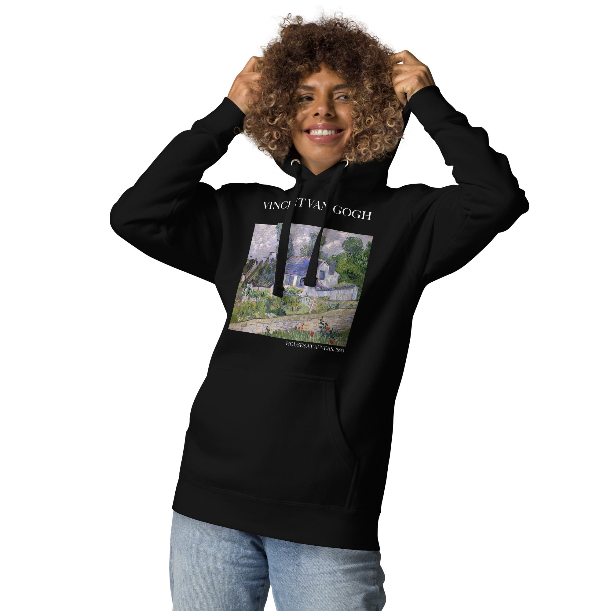 Vincent van Gogh 'Houses at Auvers' Famous Painting Hoodie | Unisex Premium Art Hoodie