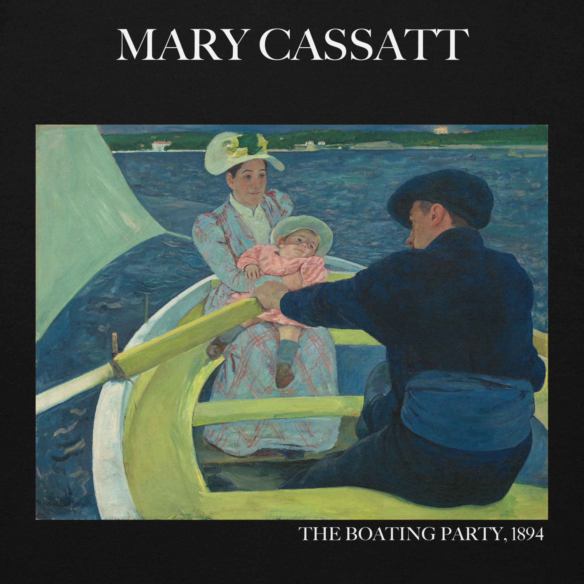 Kapuzenpullover mit berühmtem Gemälde „The Boating Party“ von Mary Cassatt | Unisex-Kapuzenpullover mit Premium-Kunstmotiv