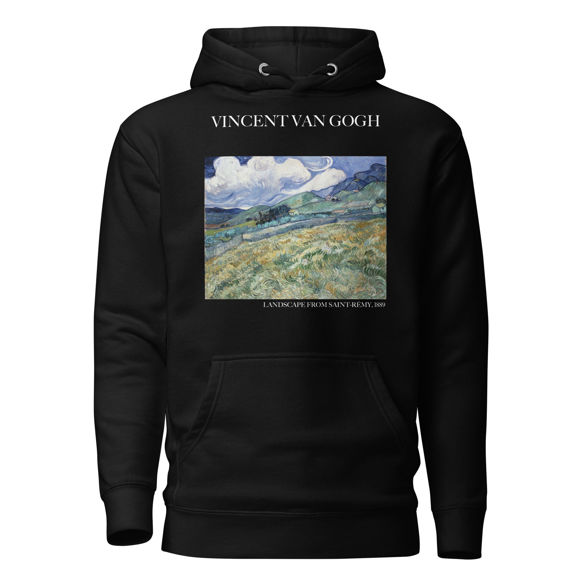 Vincent van Gogh 'Landscape from Saint-Rémy' Famous Painting Hoodie | Unisex Premium Art Hoodie