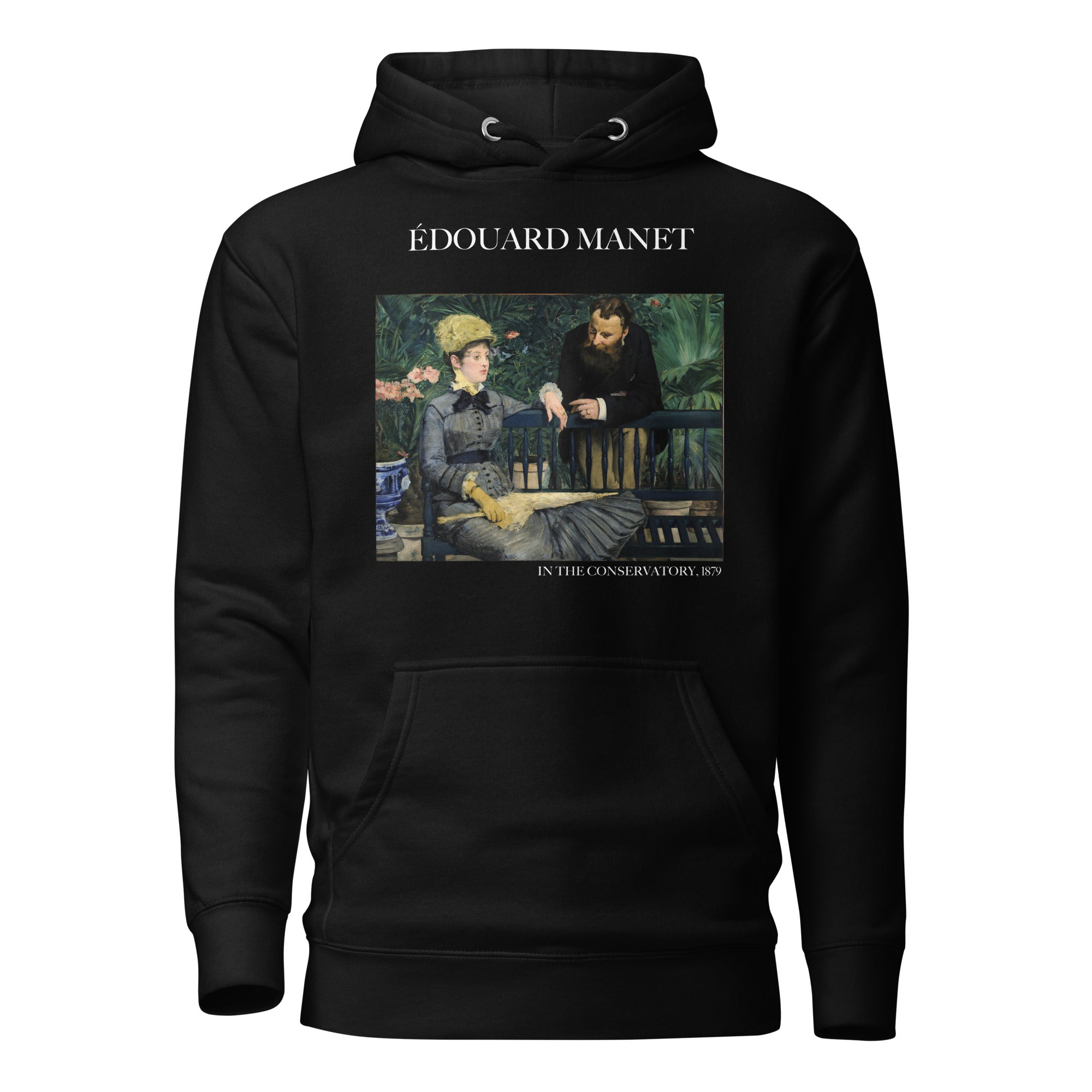 Édouard Manet 'In the Conservatory' Famous Painting Hoodie | Unisex Premium Art Hoodie