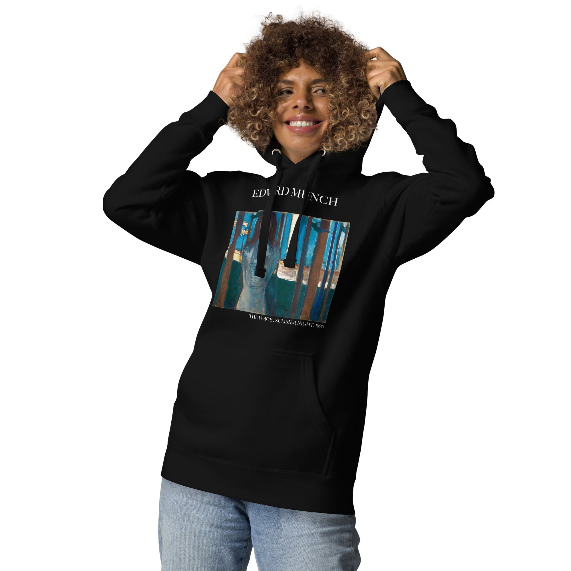 Edvard Munch „Die Stimme, Sommernacht“ Berühmtes Gemälde Hoodie | Unisex Premium Kunst Hoodie